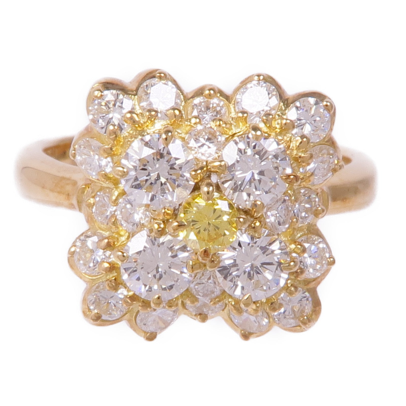 JEWELRY 【激減優惠】18K黃金Diamond Ring鑽石戒指US#5.5