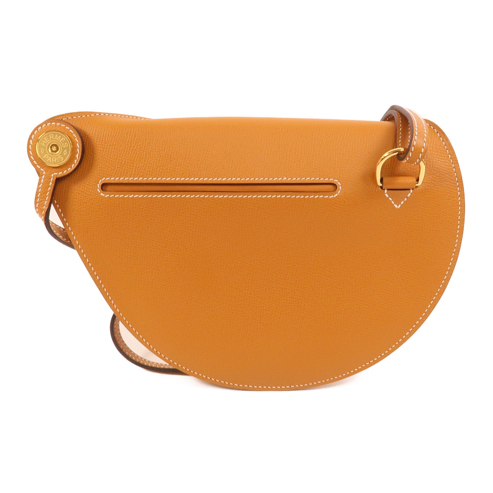 HERMES Epsom皮革Petite Course肩背袋Gold
