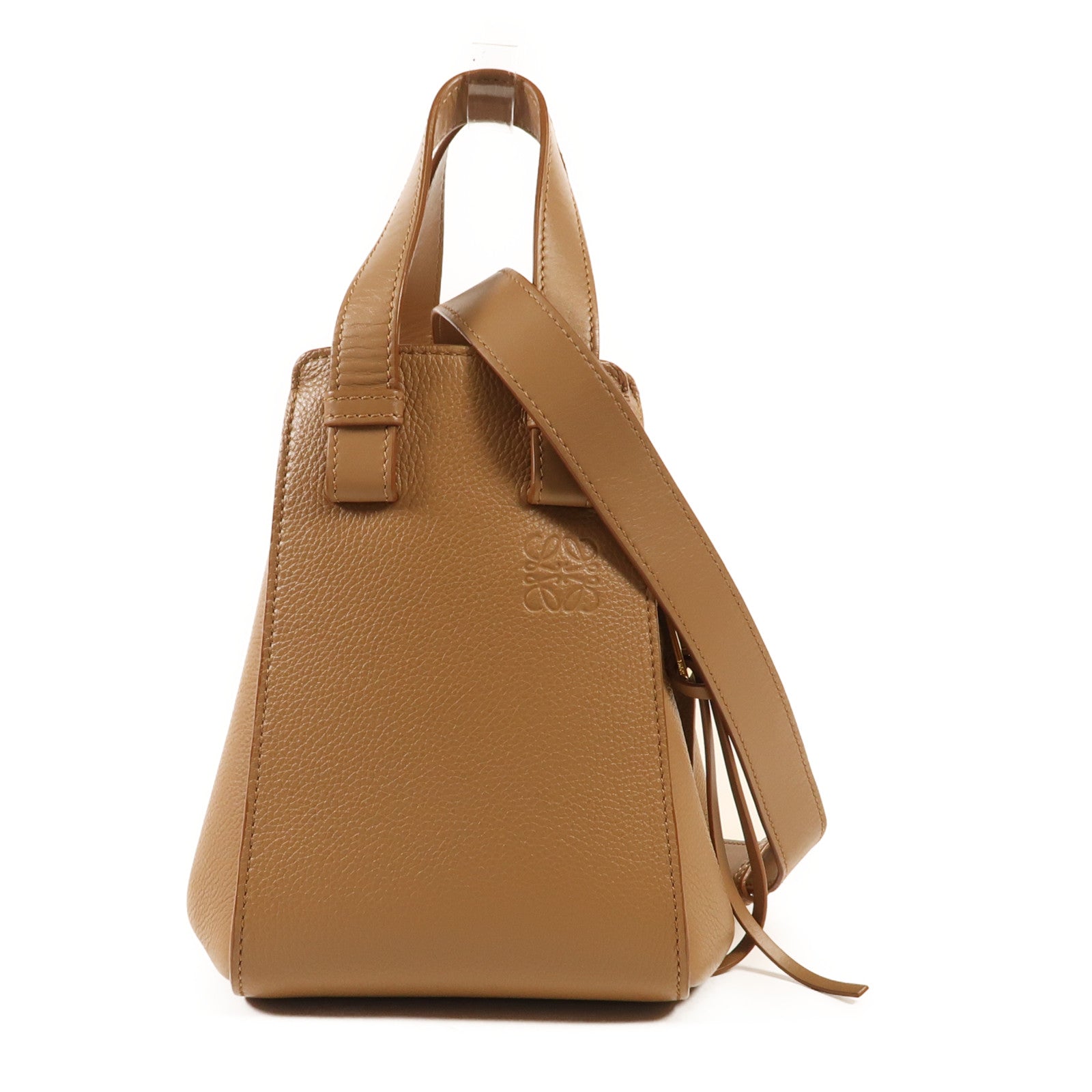 LOEWE 牛皮皮革Compact Hammock金扣手挽肩背兩用袋