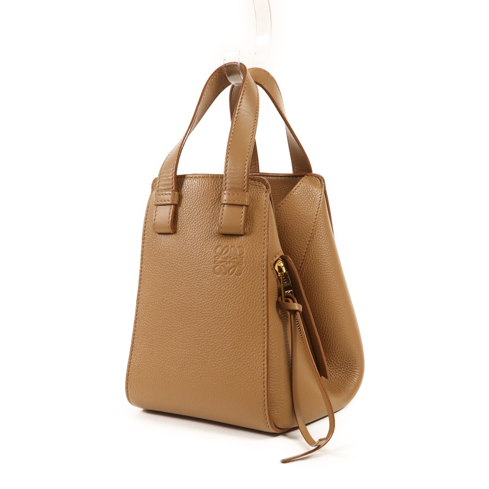 LOEWE 牛皮皮革Compact Hammock金扣手挽肩背兩用袋