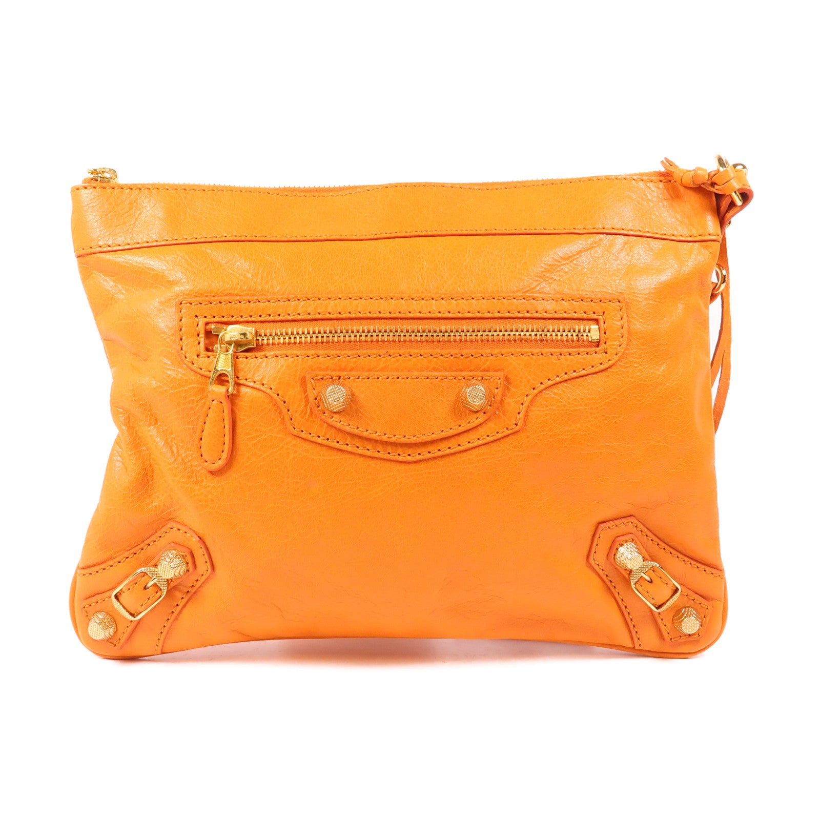 BALENCIAGA 羊皮皮革Clutch金扣手拿包