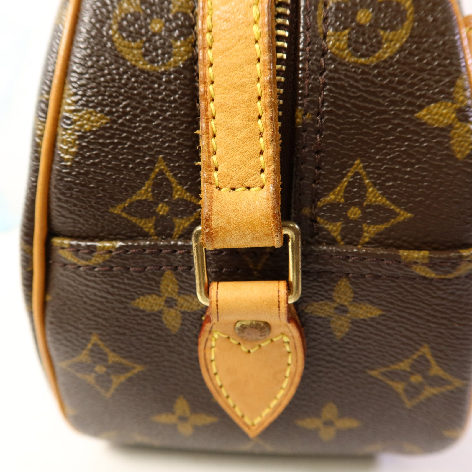 LOUIS VUITTON Monogram Blois金扣肩背袋棕色
