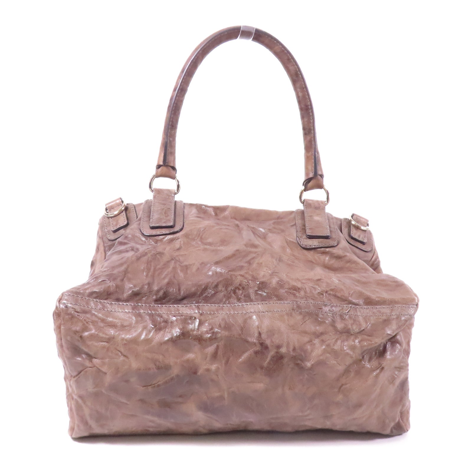 GIVENCHY SHW 2 Way Shoulder Bag Handbag Calfskin Leather Brown