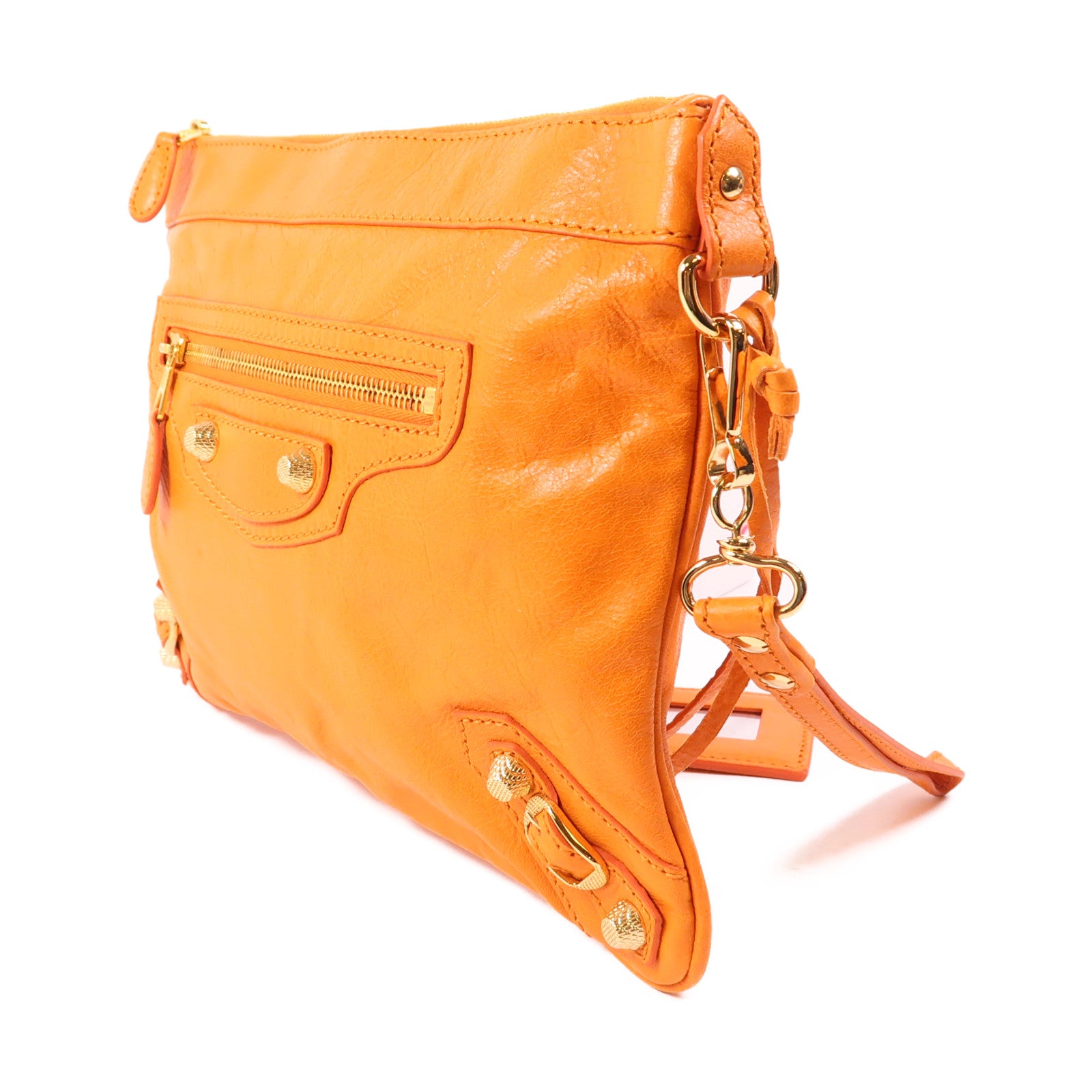 BALENCIAGA 羊皮皮革Clutch金扣手拿包