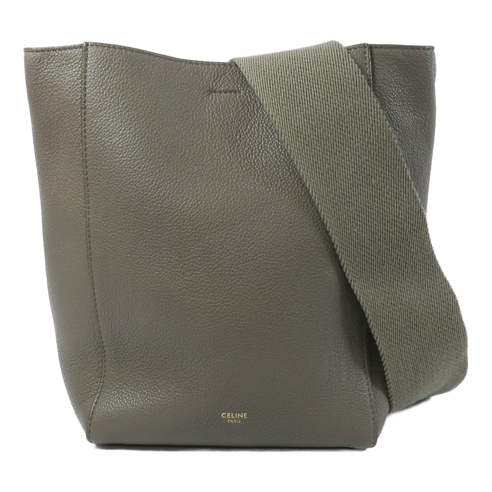 CELINE 牛皮皮革Sangle Bucket Small肩背袋