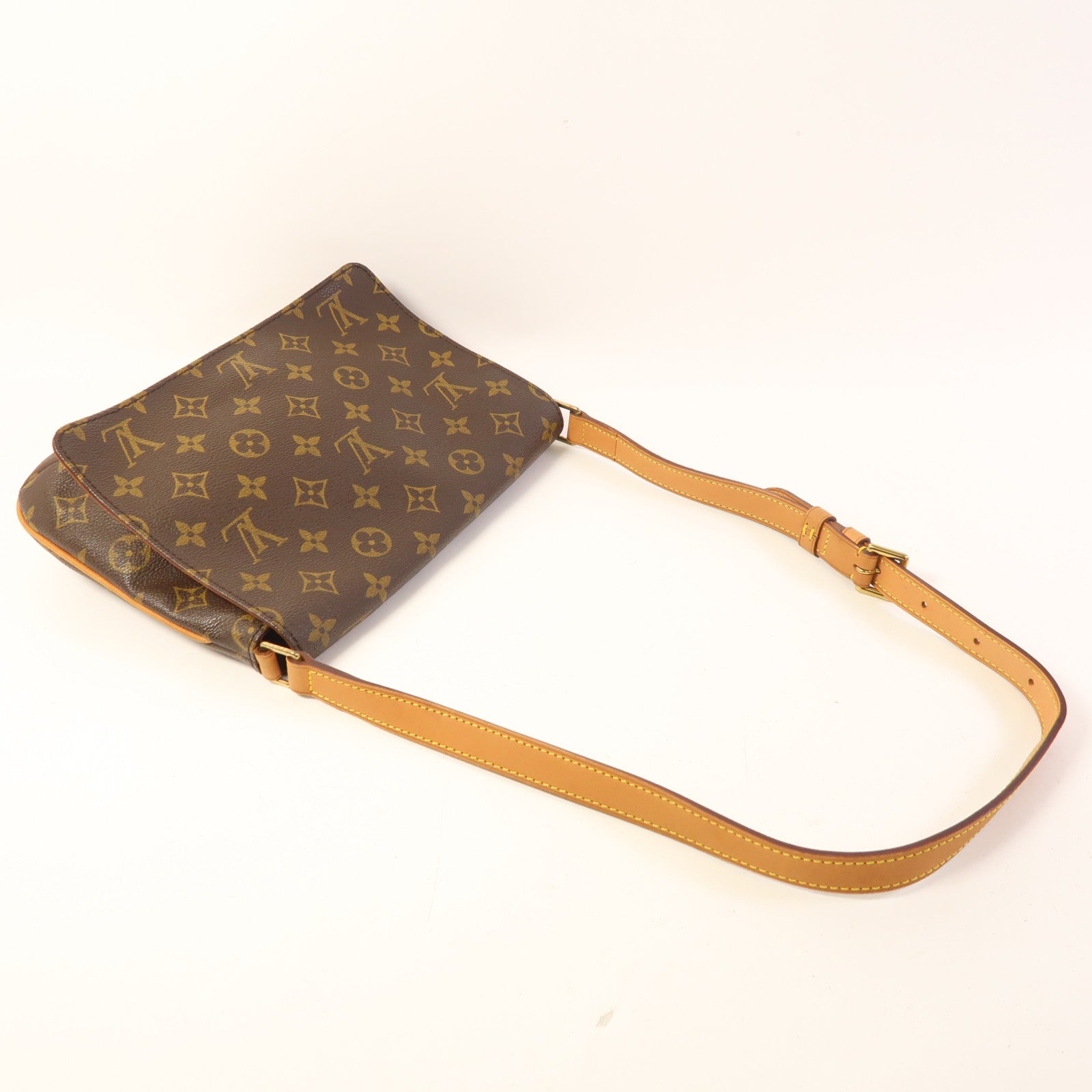 LOUIS VUITTON Monogram Musette Tango Long金扣肩背袋