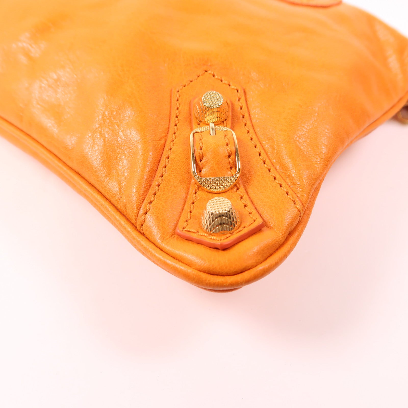 BALENCIAGA 羊皮皮革Clutch金扣手拿包