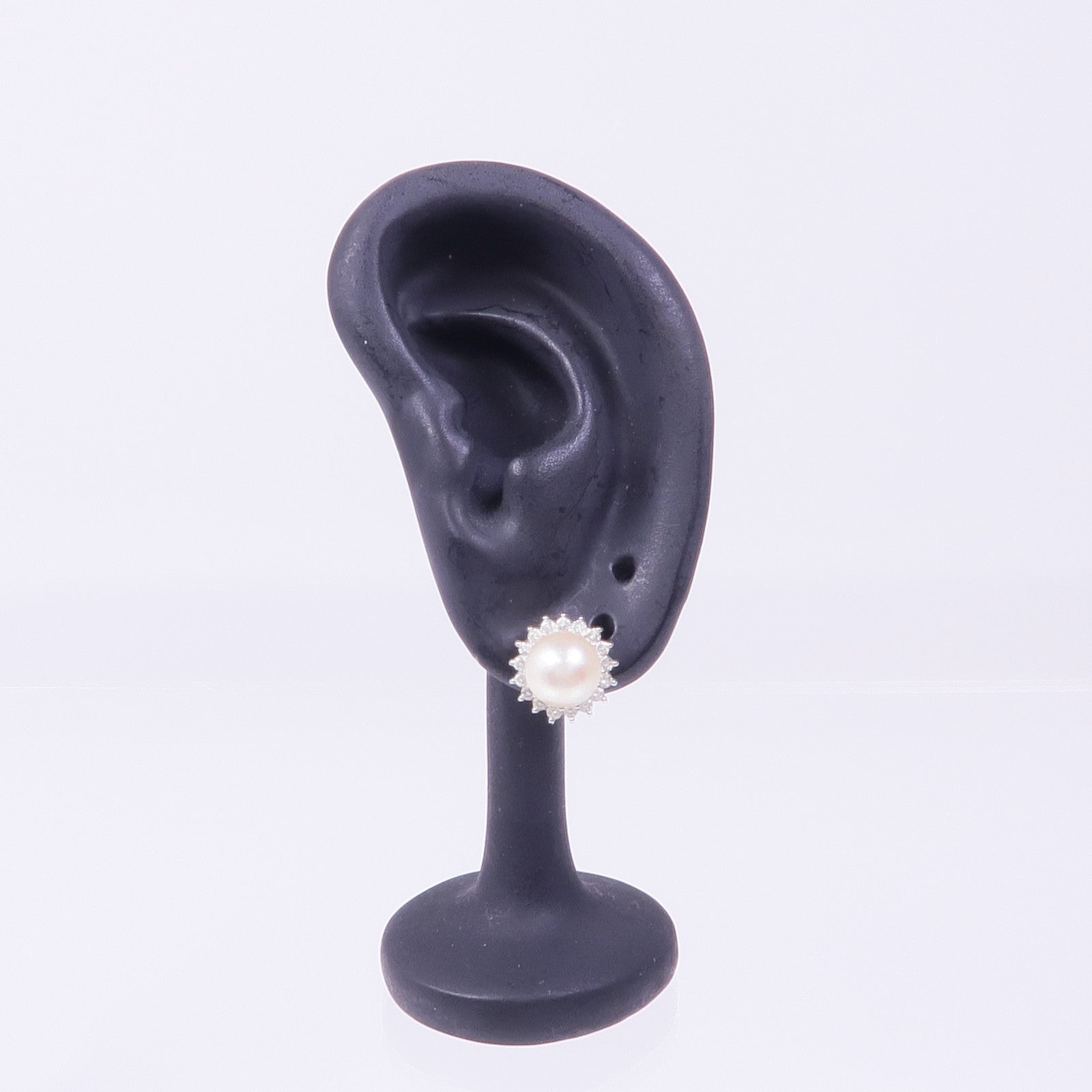 JEWELRY 18K白金Pearl Diamond Earrings珍珠/鑽石耳環