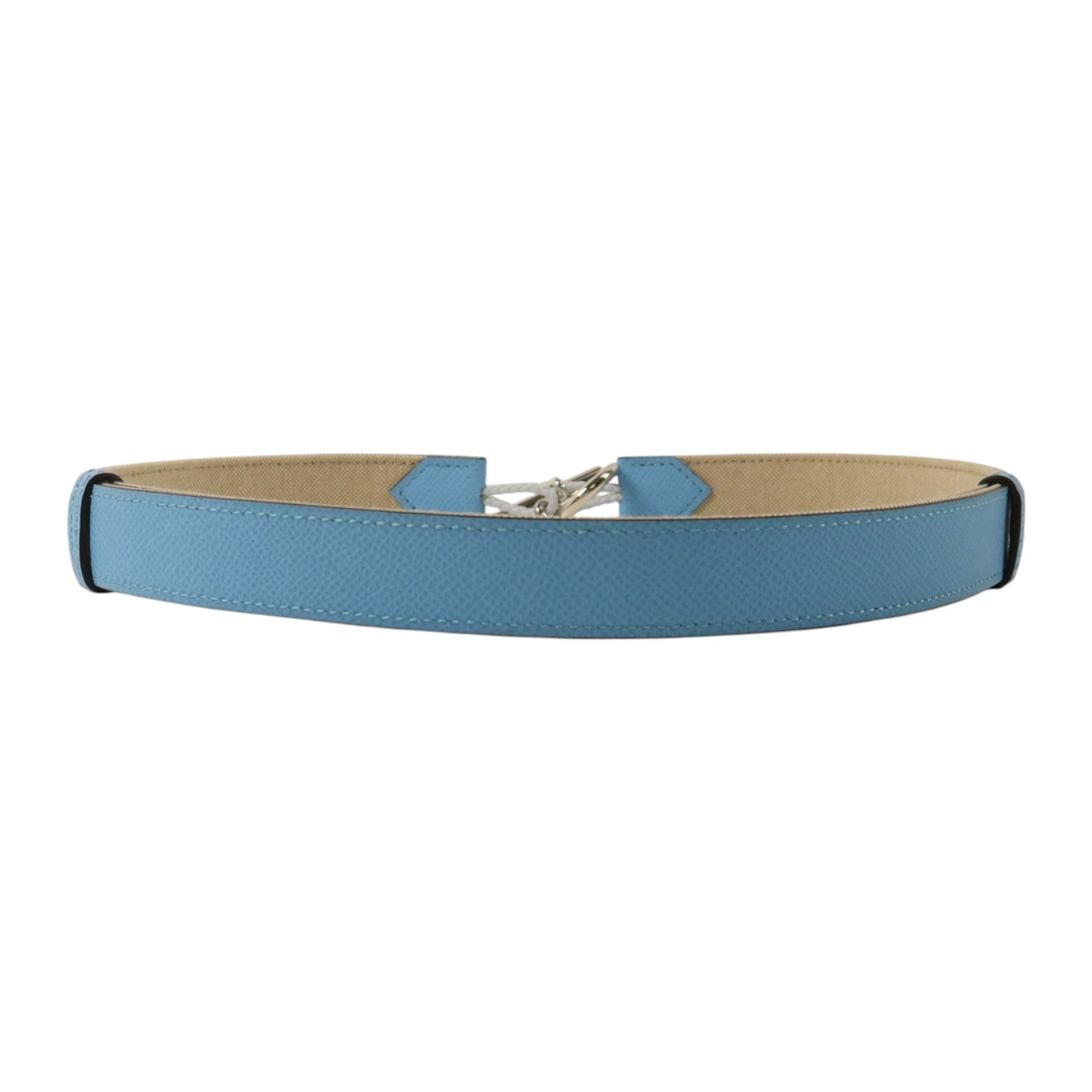 HERMES Epsom皮革Baborde 24 Belt銀扣皮帶