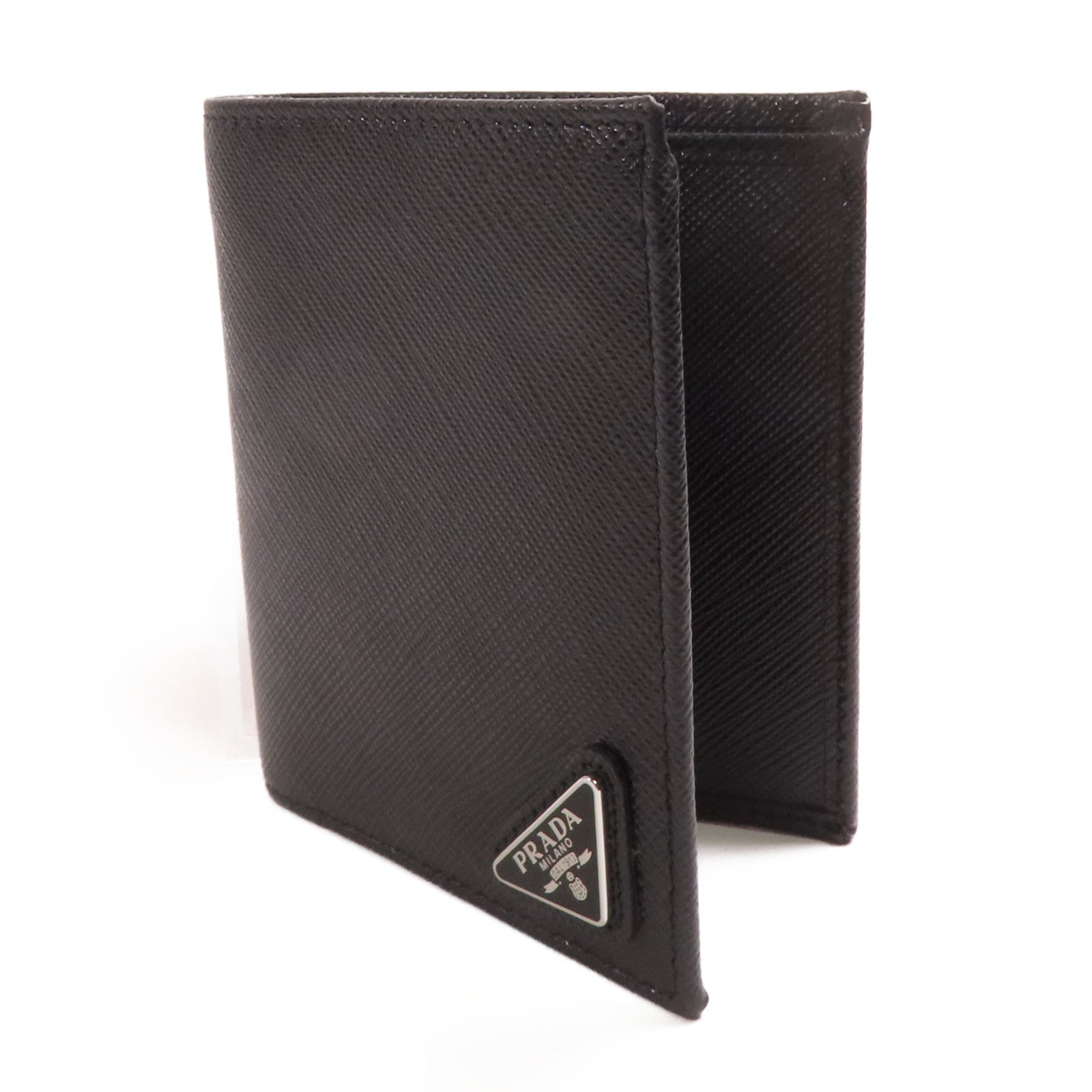 PRADA 牛皮皮革Wallet銀扣錢包