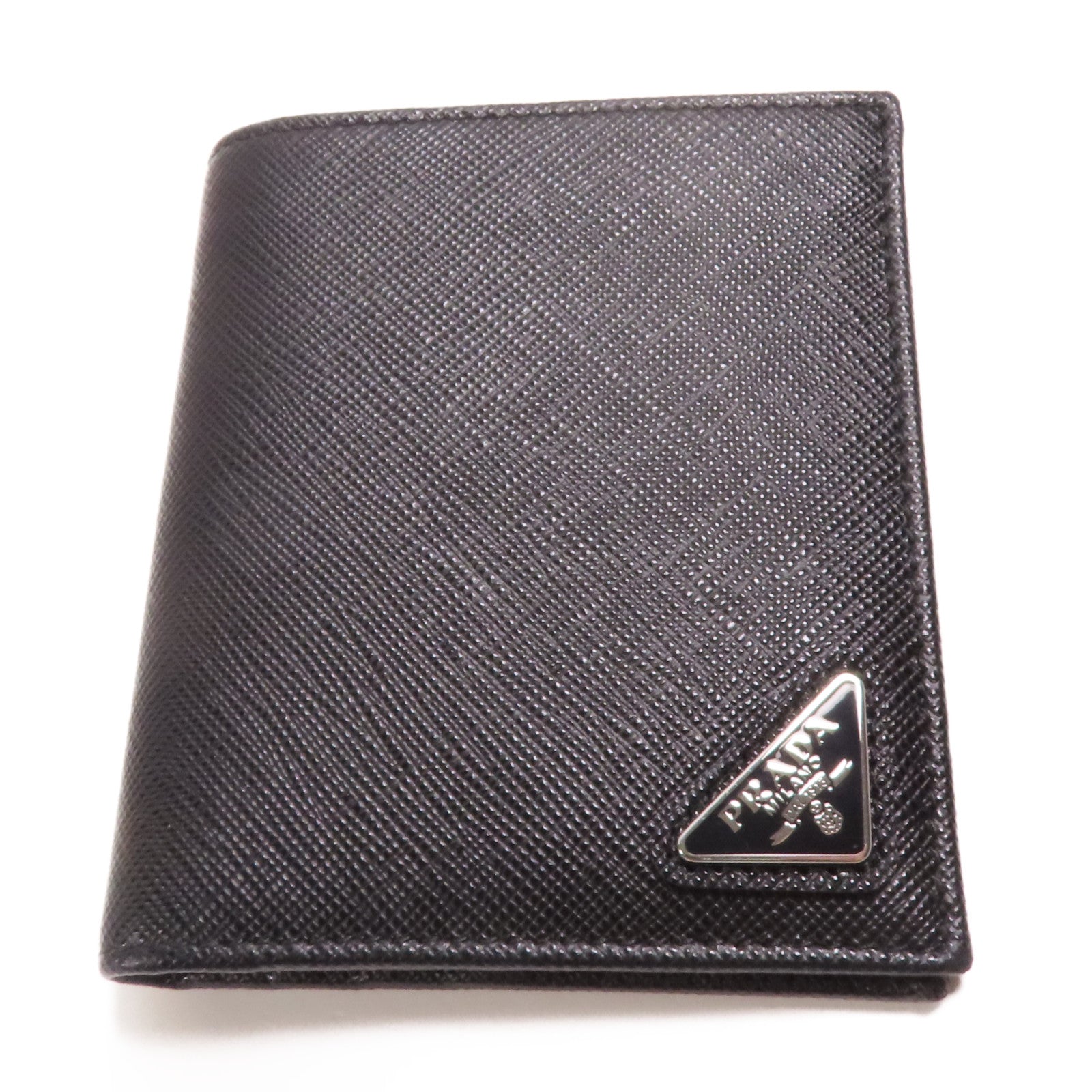 PRADA 牛皮皮革Wallet銀扣錢包