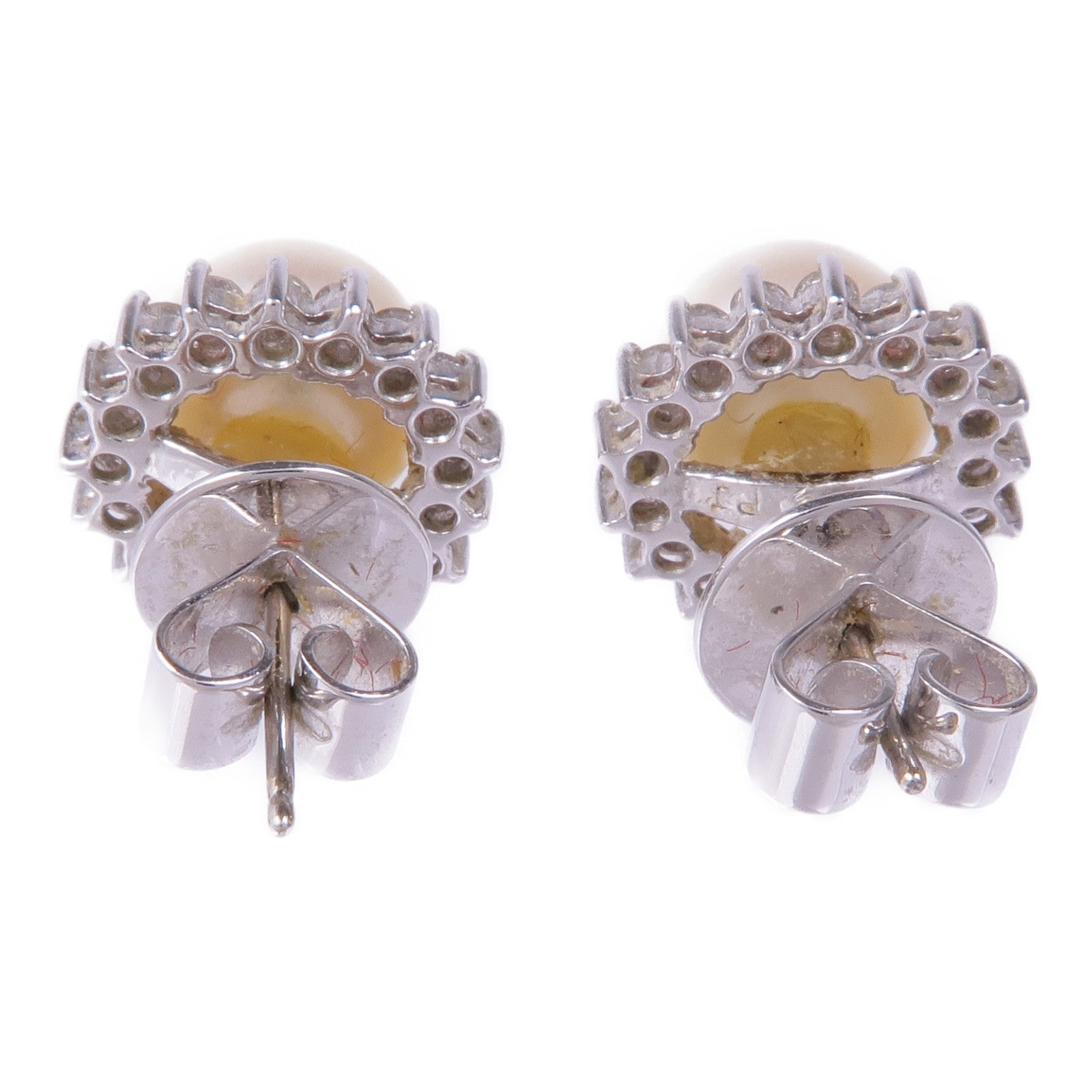 JEWELRY 18K白金Pearl Diamond Earrings珍珠/鑽石耳環