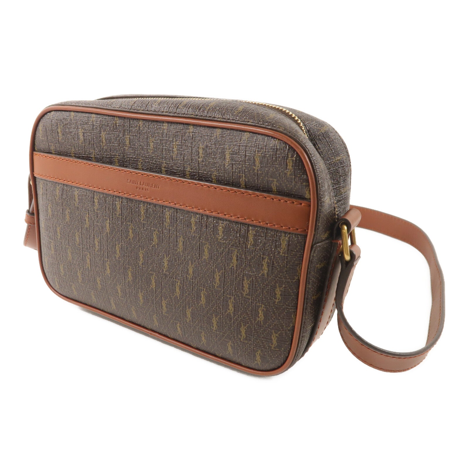 SAINT LAURENT 塗層帆布Shoulder Bag肩背袋