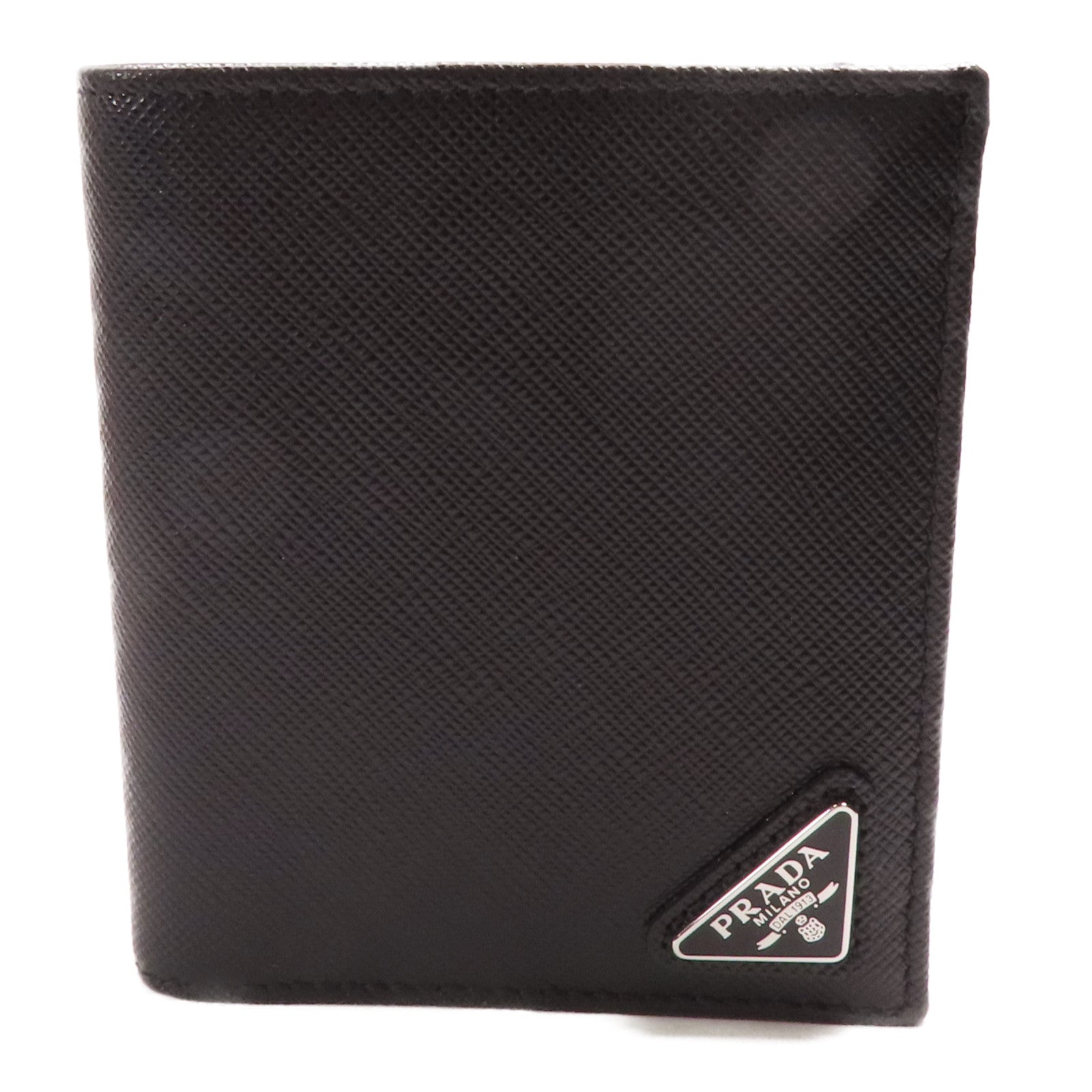 PRADA 牛皮皮革Wallet銀扣錢包