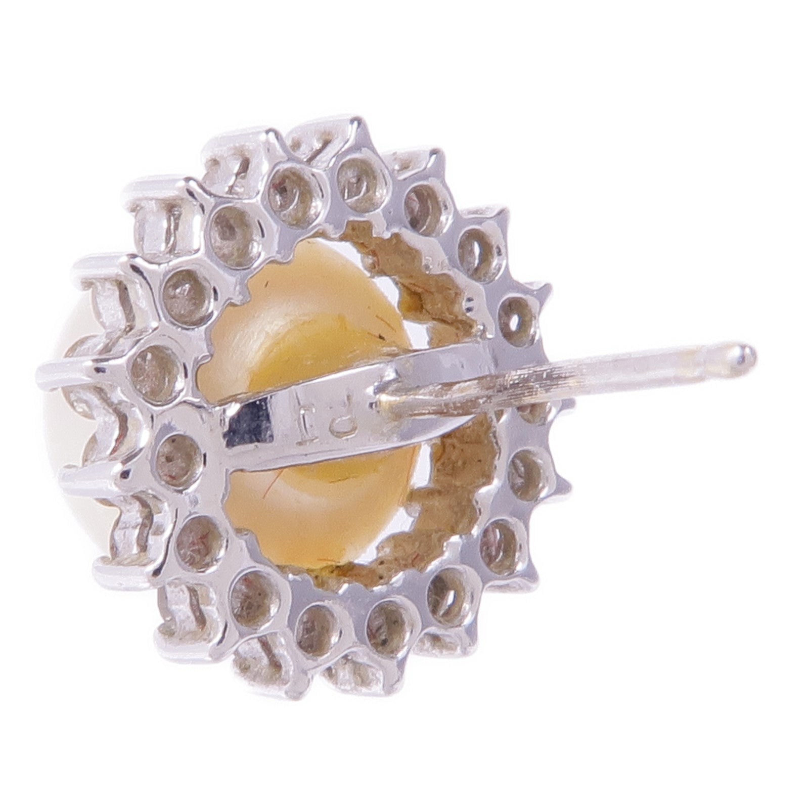 JEWELRY 18K白金Pearl Diamond Earrings珍珠/鑽石耳環