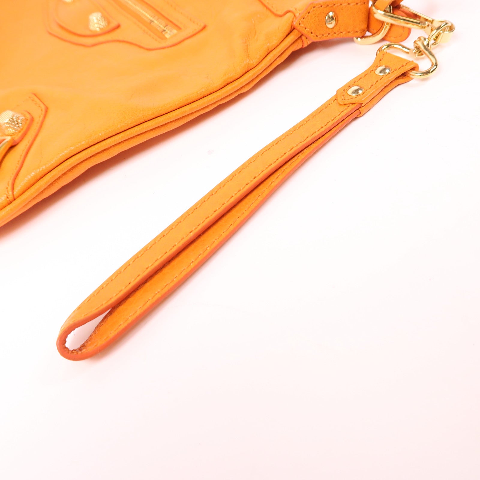 BALENCIAGA 羊皮皮革Clutch金扣手拿包