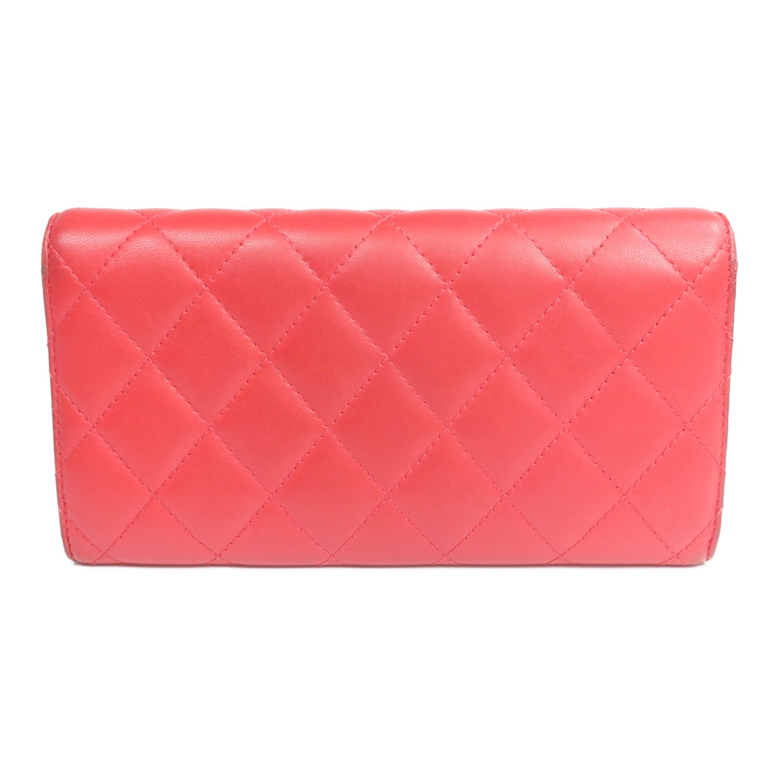 CHANEL 羊皮皮革Classic Long Flap Wallet金扣長錢包