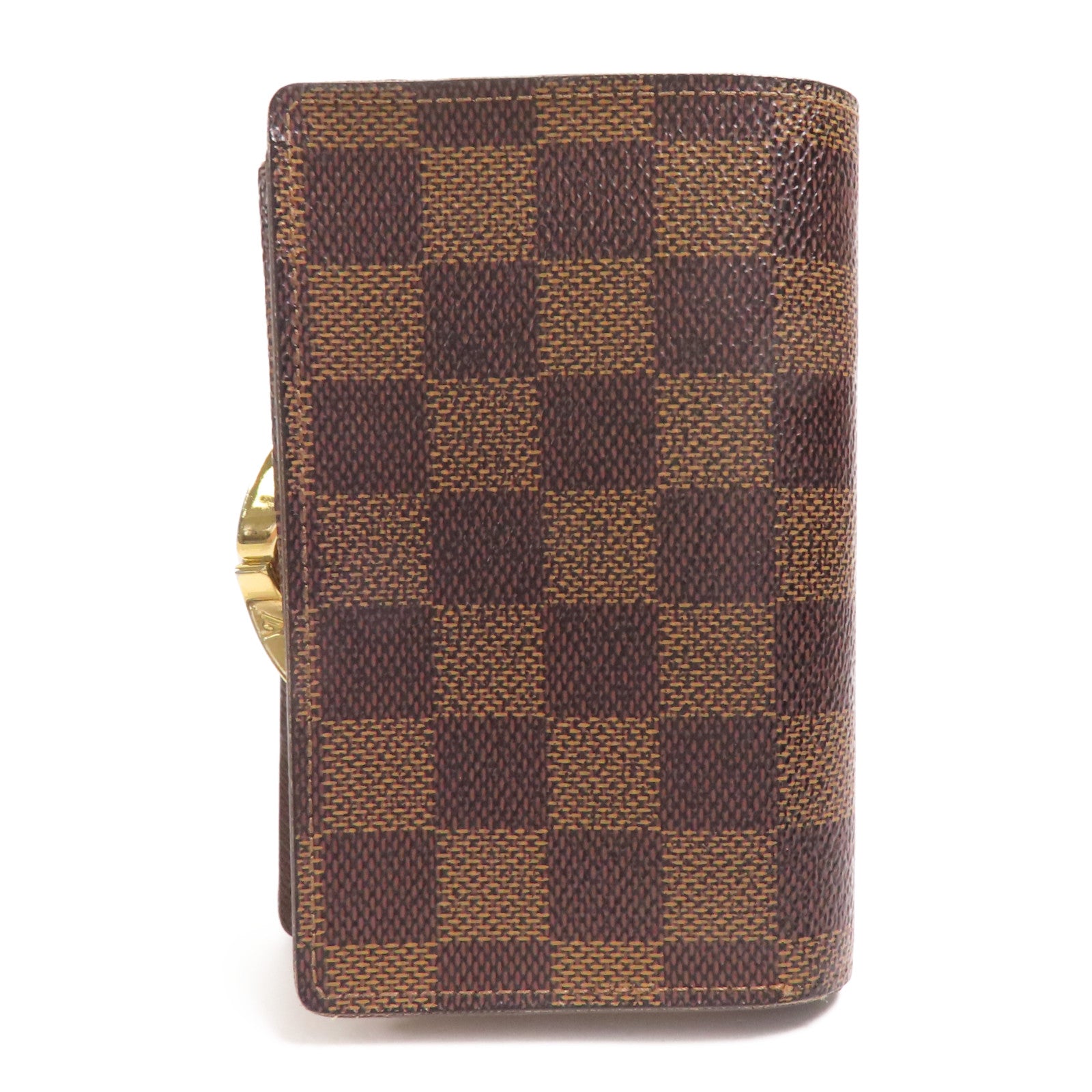 LOUIS VUITTON Damier Wallet金扣錢包