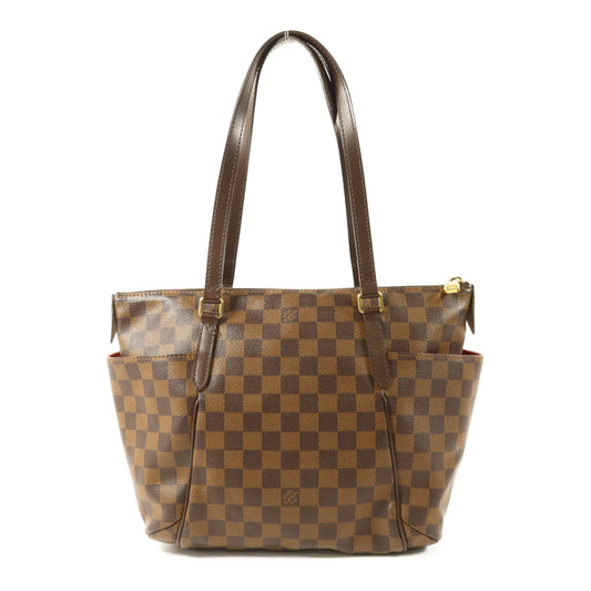 LOUIS VUITTON Damier Totally PM金扣手挽袋