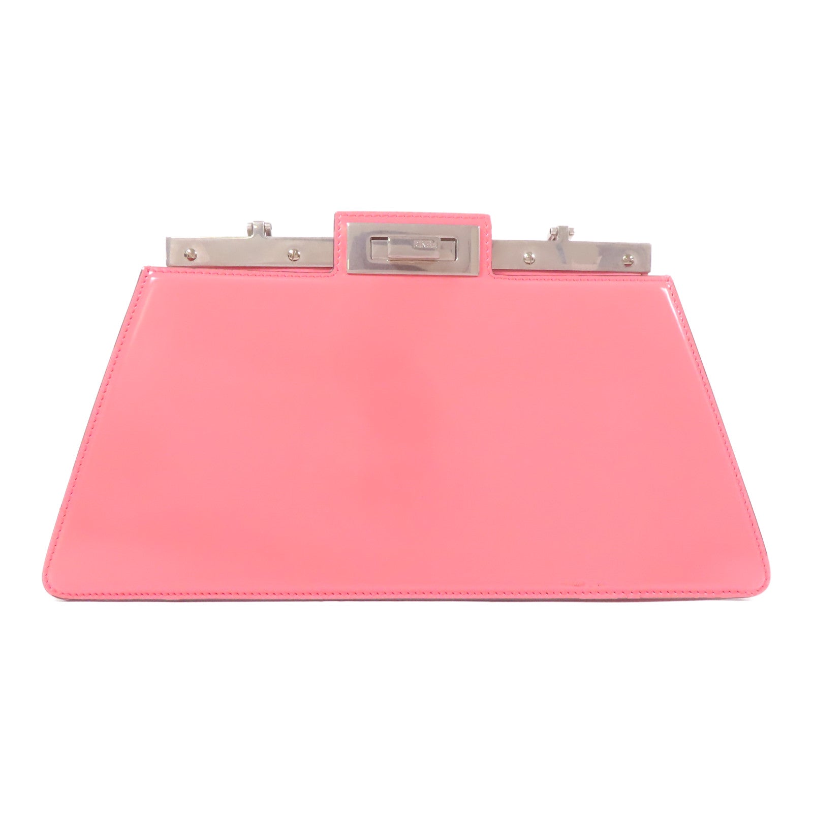 FENDI 【激減優惠】皮革Peekaboo Cut銀扣鏈帶肩背袋