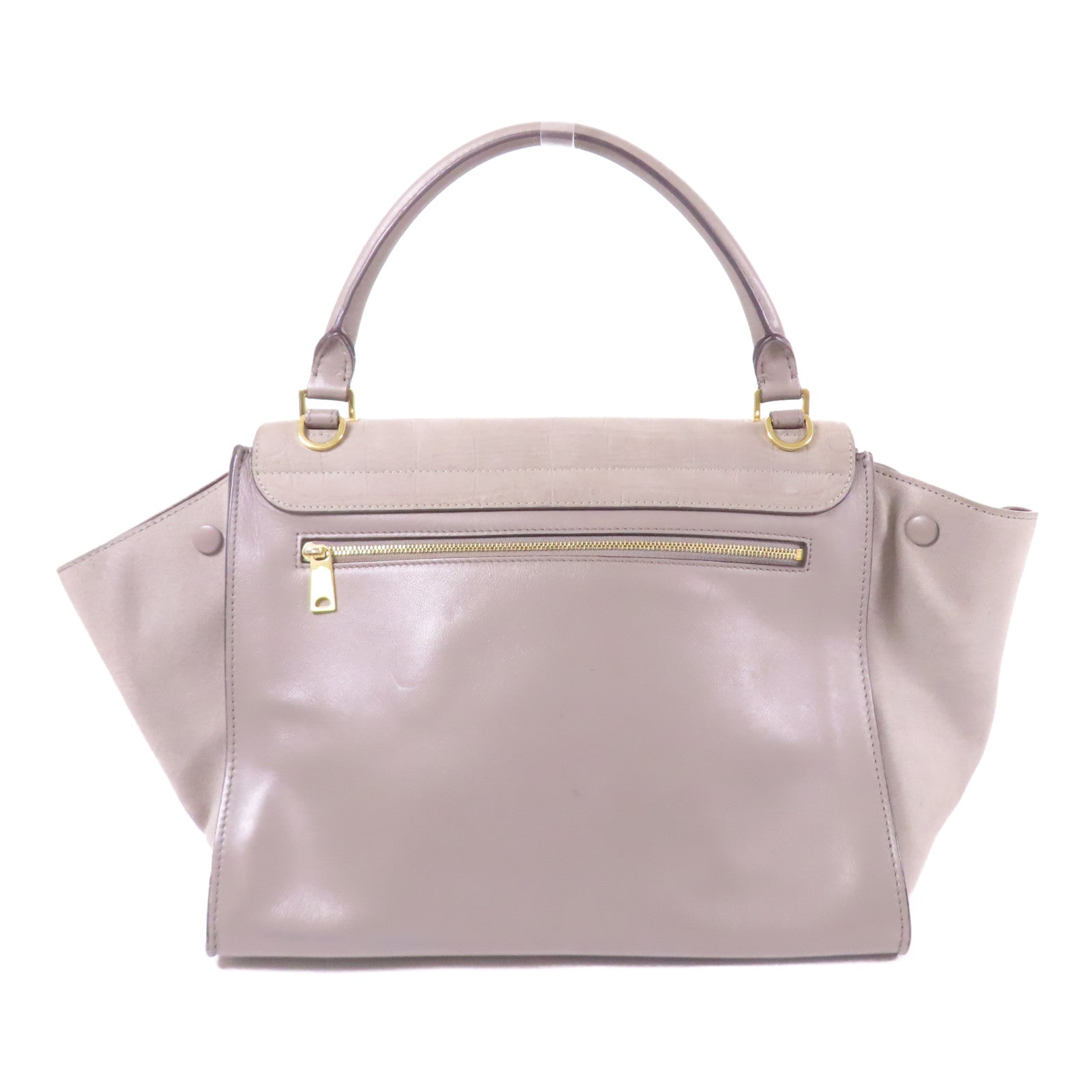 CELINE 【激減優惠】牛皮皮革/麂皮皮革Trapeze金扣手挽肩背兩用袋