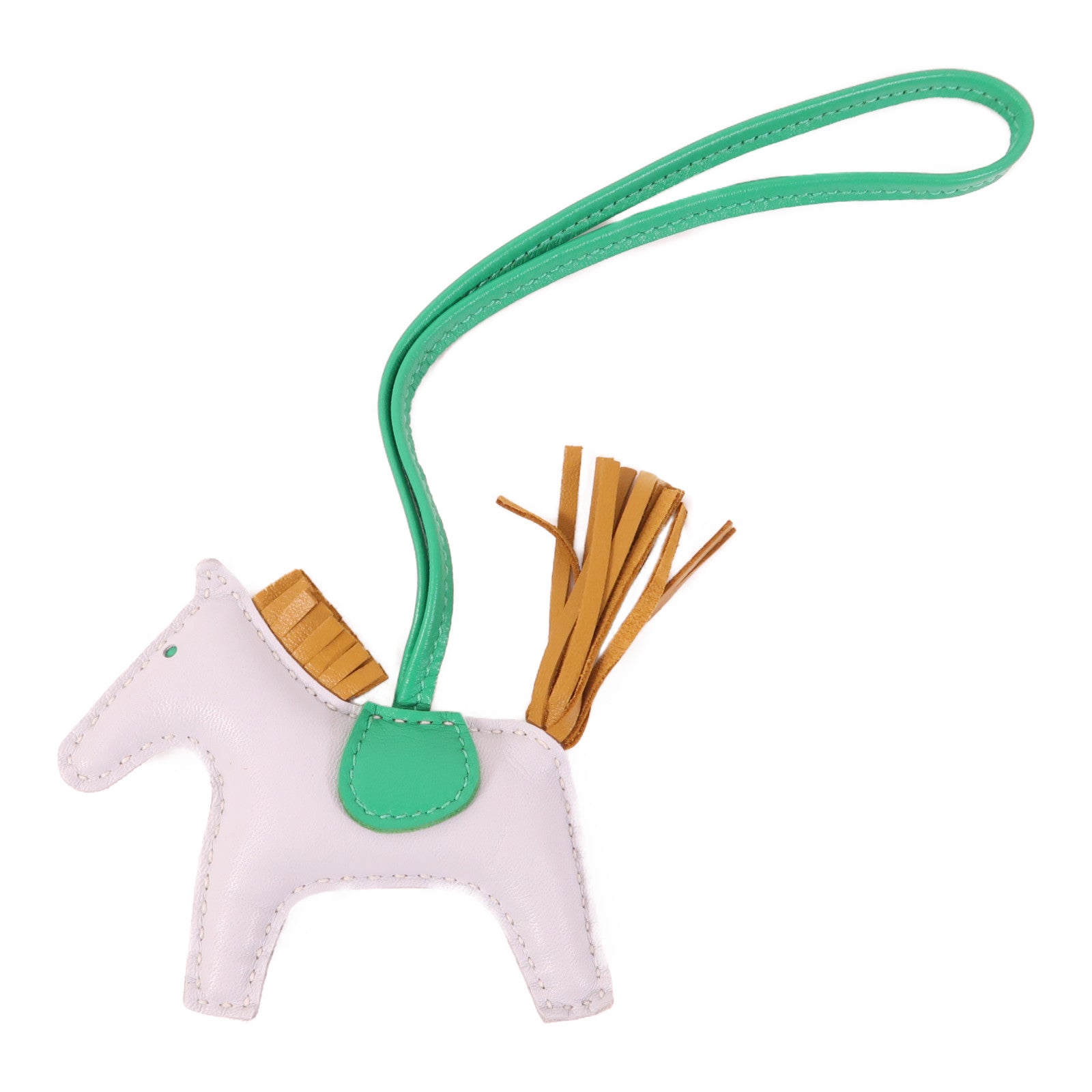 HERMES 羊皮皮革Rodeo PM掛飾