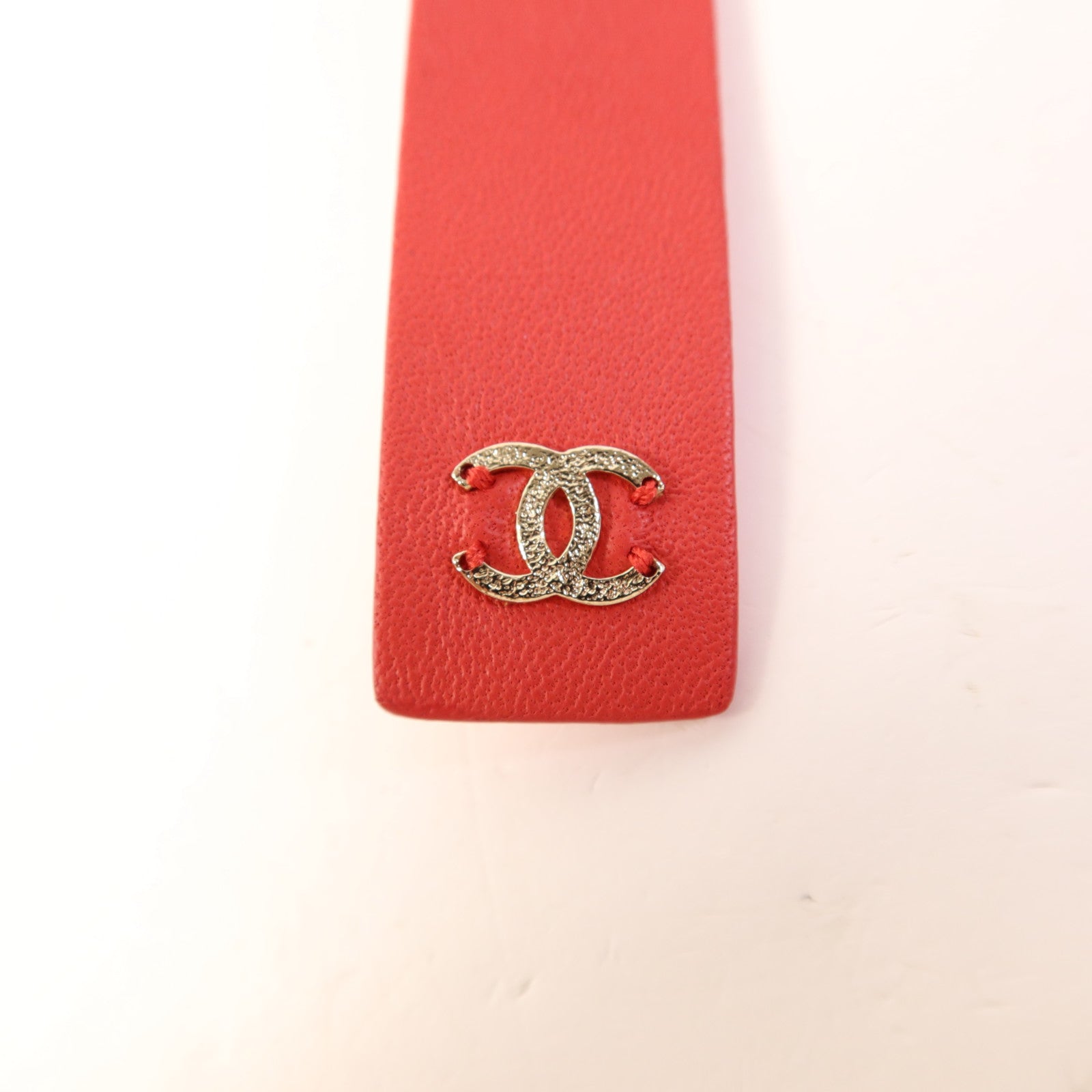 CHANEL 羊皮皮革Chain Belt金扣鏈帶皮帶