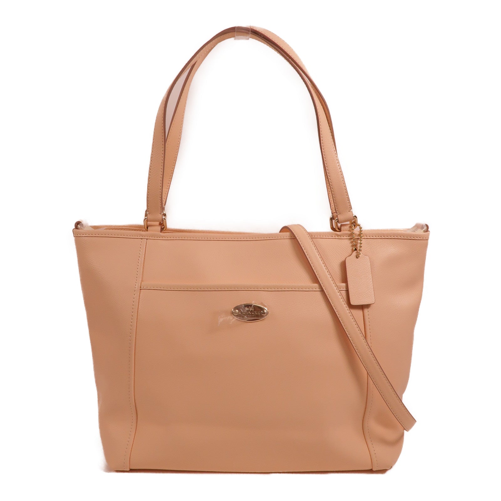 COACH 牛皮皮革2 Way Shoulder手挽肩背兩用袋