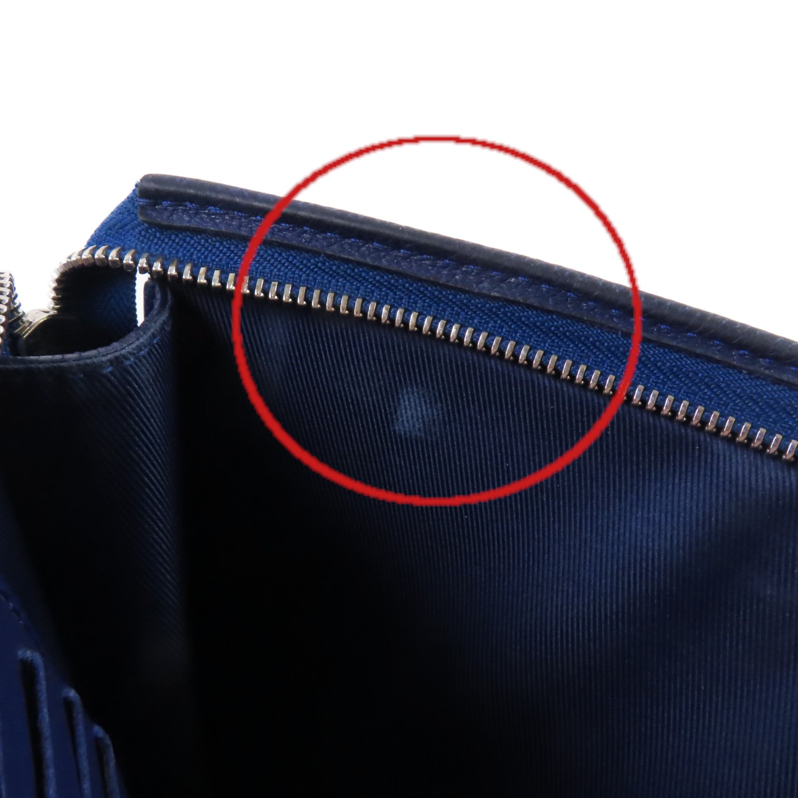 LOUIS VUITTON Monogram-on-bandana Pochette Voyage MM Pouch銀扣手拿包藍色