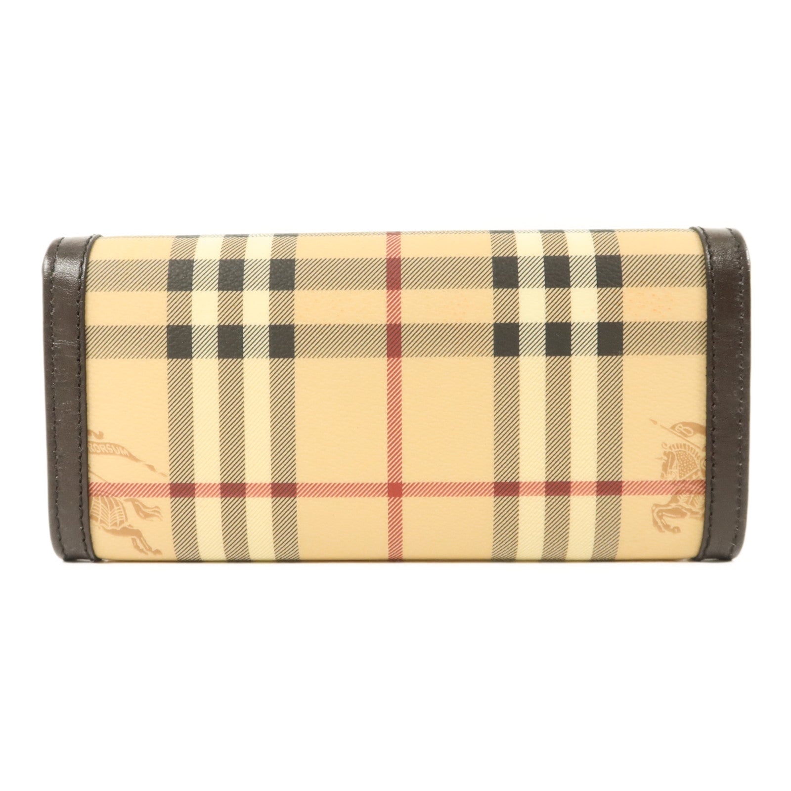 BURBERRY 塗層帆布Long Wallet金扣長錢包