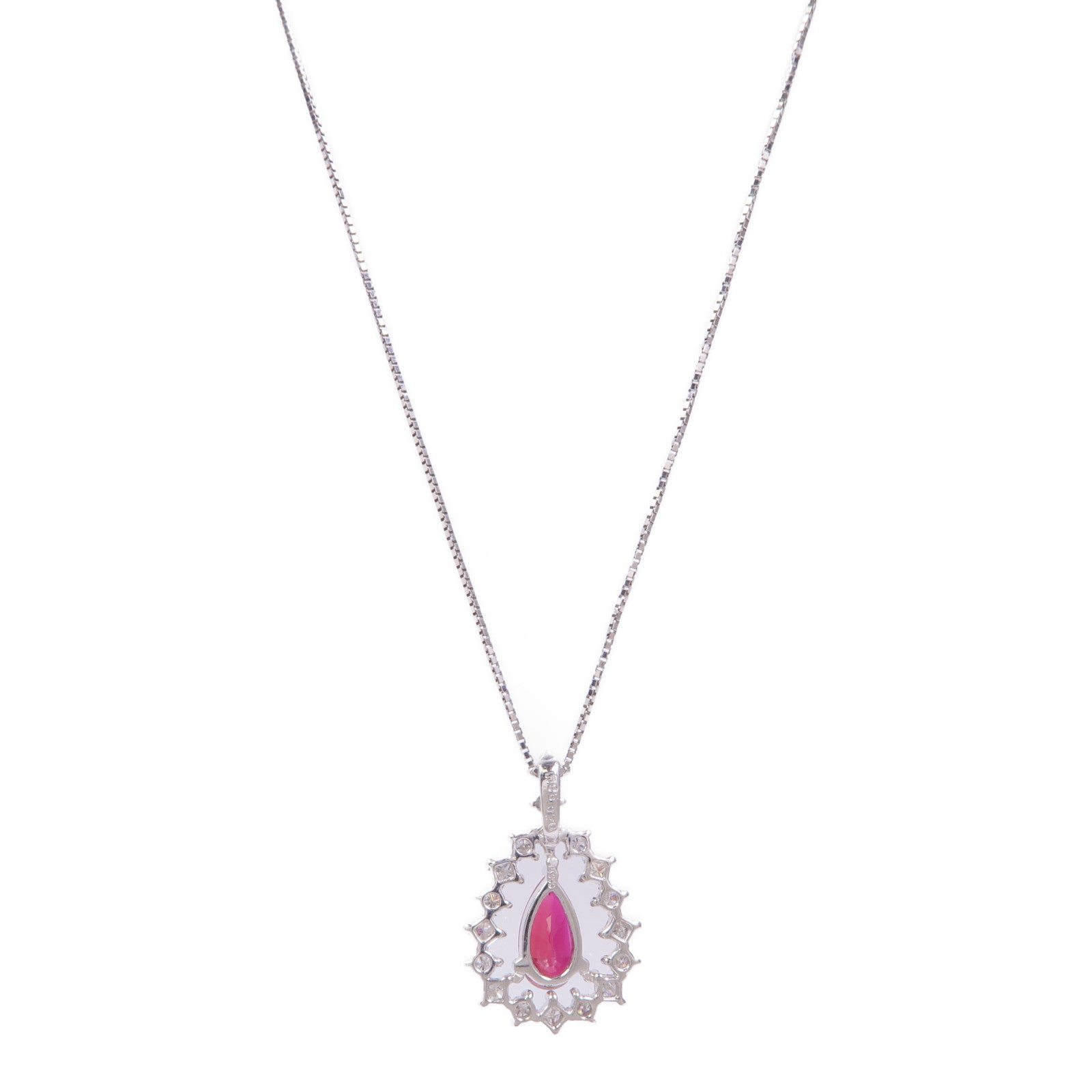 JEWELRY Ruby Diamond Necklace PPT900/PT850 Platinum