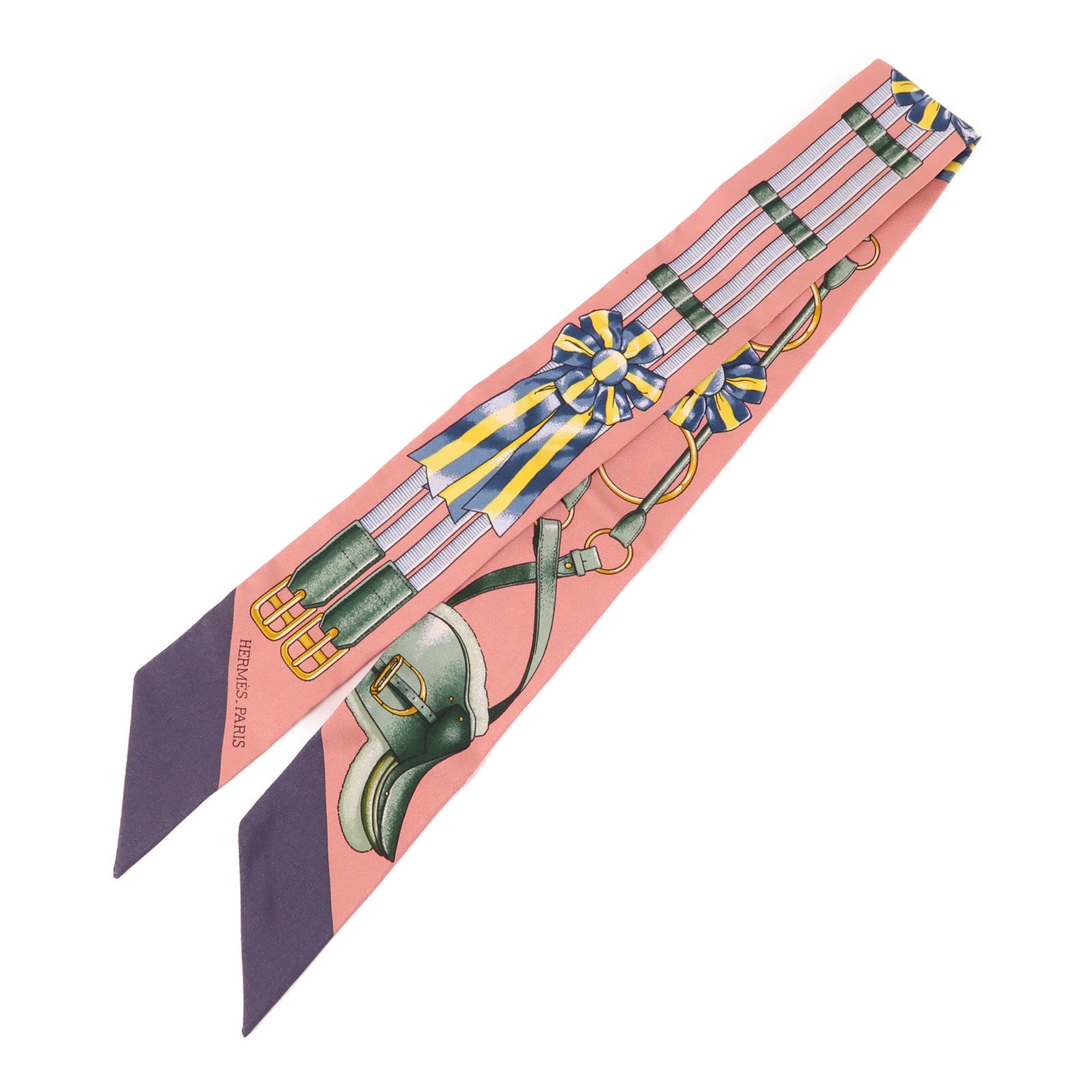 HERMES 絲質Twilly絲巾