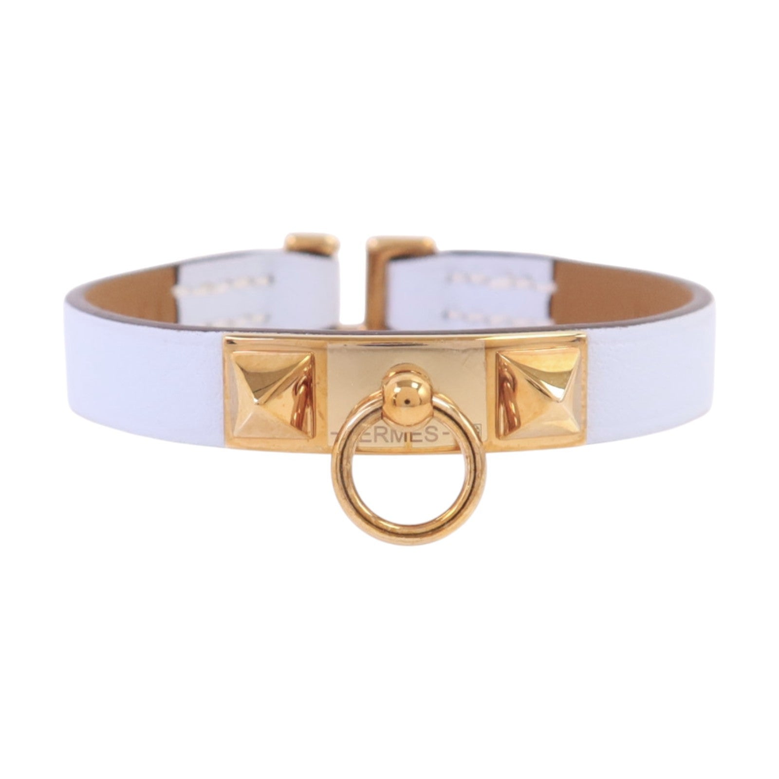 HERMES 【激減優惠】Swift皮革Mini Rivale Bracelet金扣手鏈