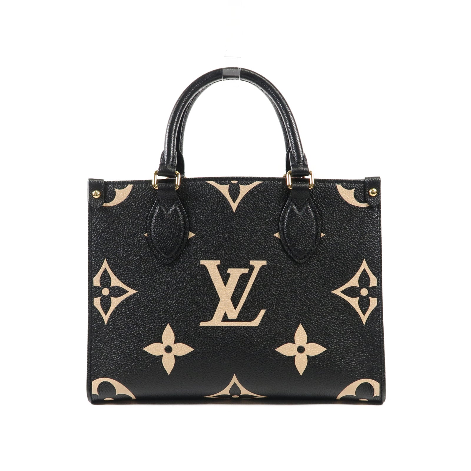 LOUIS VUITTON Monogram Empreinte On The Go PM金扣手挽肩背兩用袋