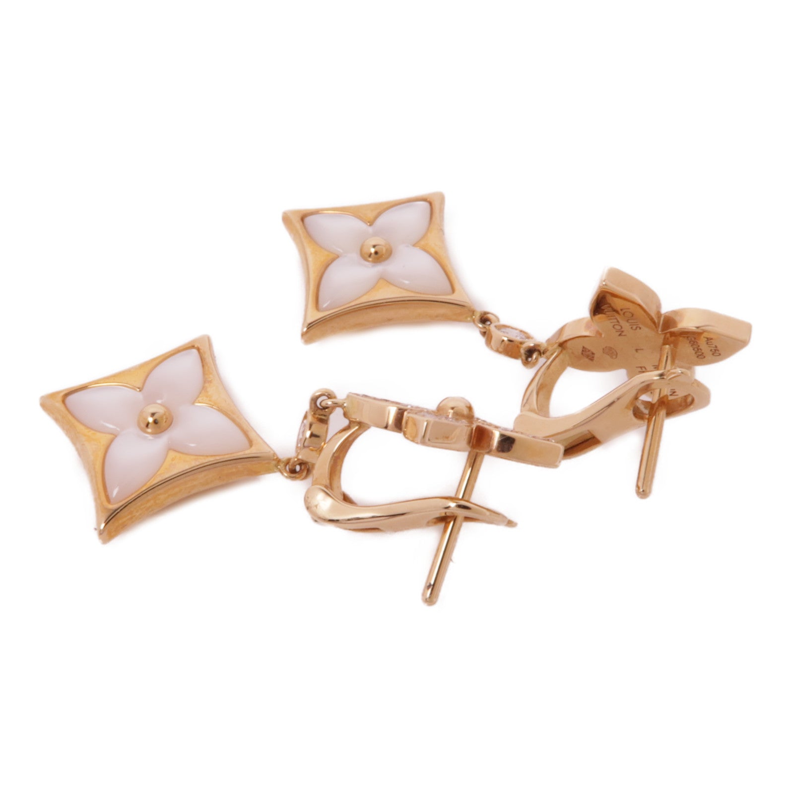 LOUIS VUITTON 【激減優惠】18K玫瑰金Blossom Double Star耳環