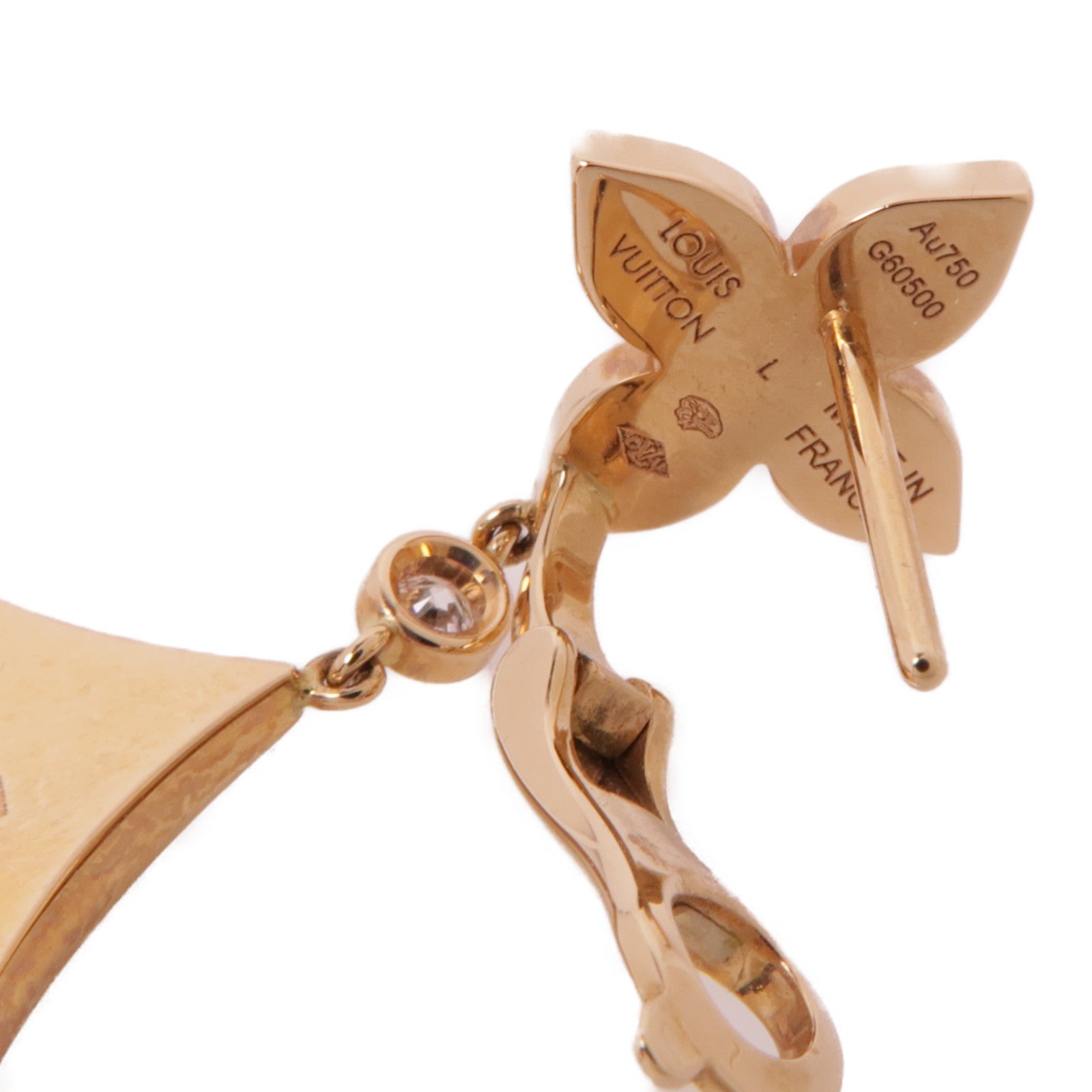 LOUIS VUITTON 【激減優惠】18K玫瑰金Blossom Double Star耳環