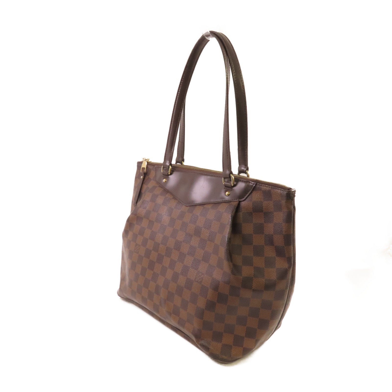 LOUIS VUITTON 【激減優惠】Damier Ebene Westminster GM Tote Bag金扣肩背袋啡色