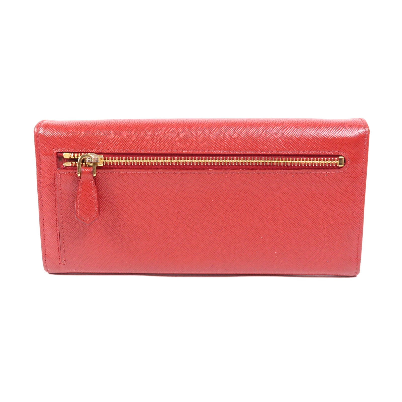 PRADA 【激減優惠】Saffiano皮革Long Wallet金扣長錢包