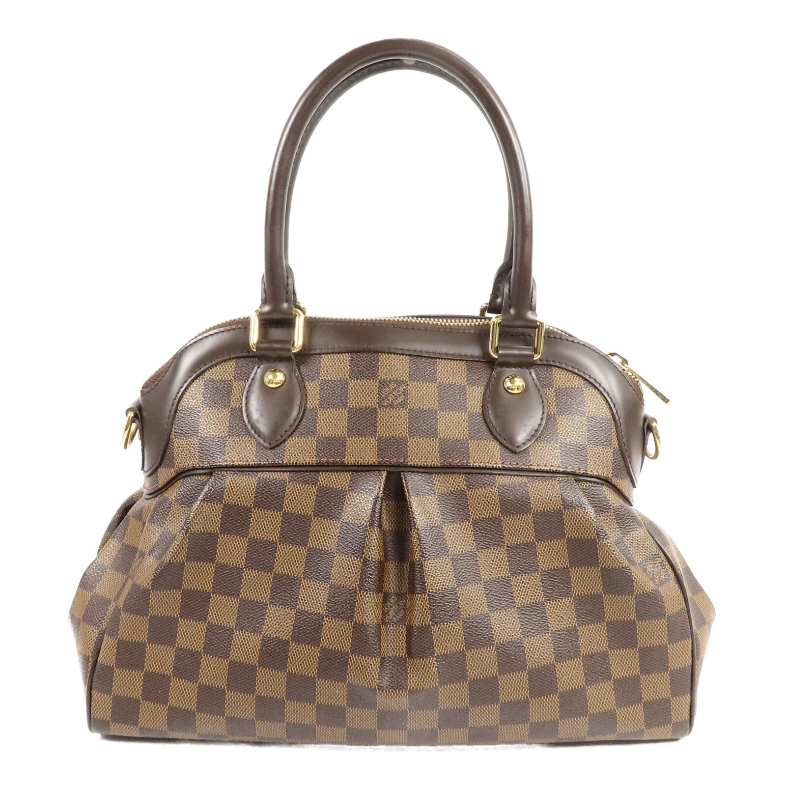 LOUIS VUITTON Damier Trevi手挽肩背兩用袋