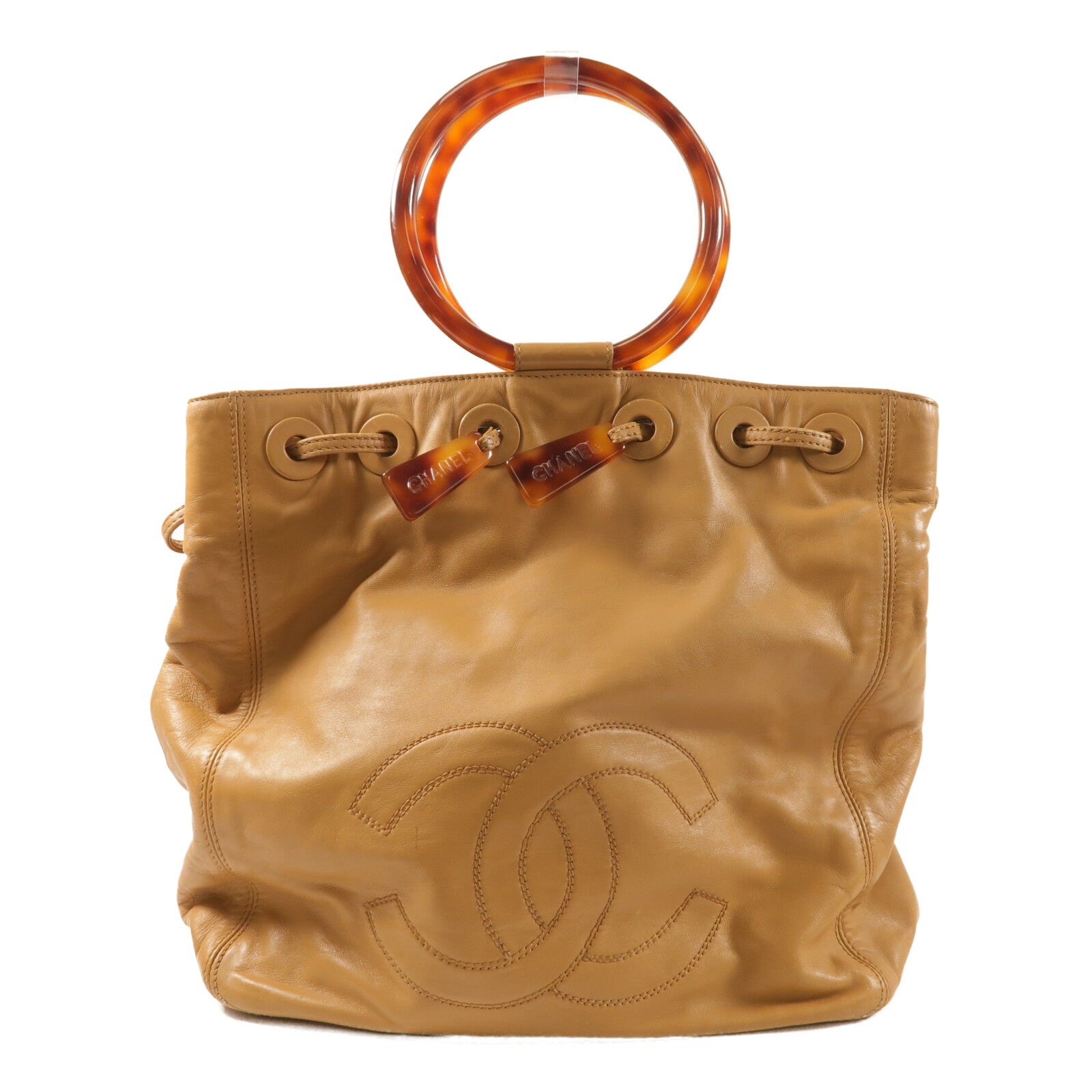 CHANEL 羊皮皮革Vintage Hand Bag手挽袋