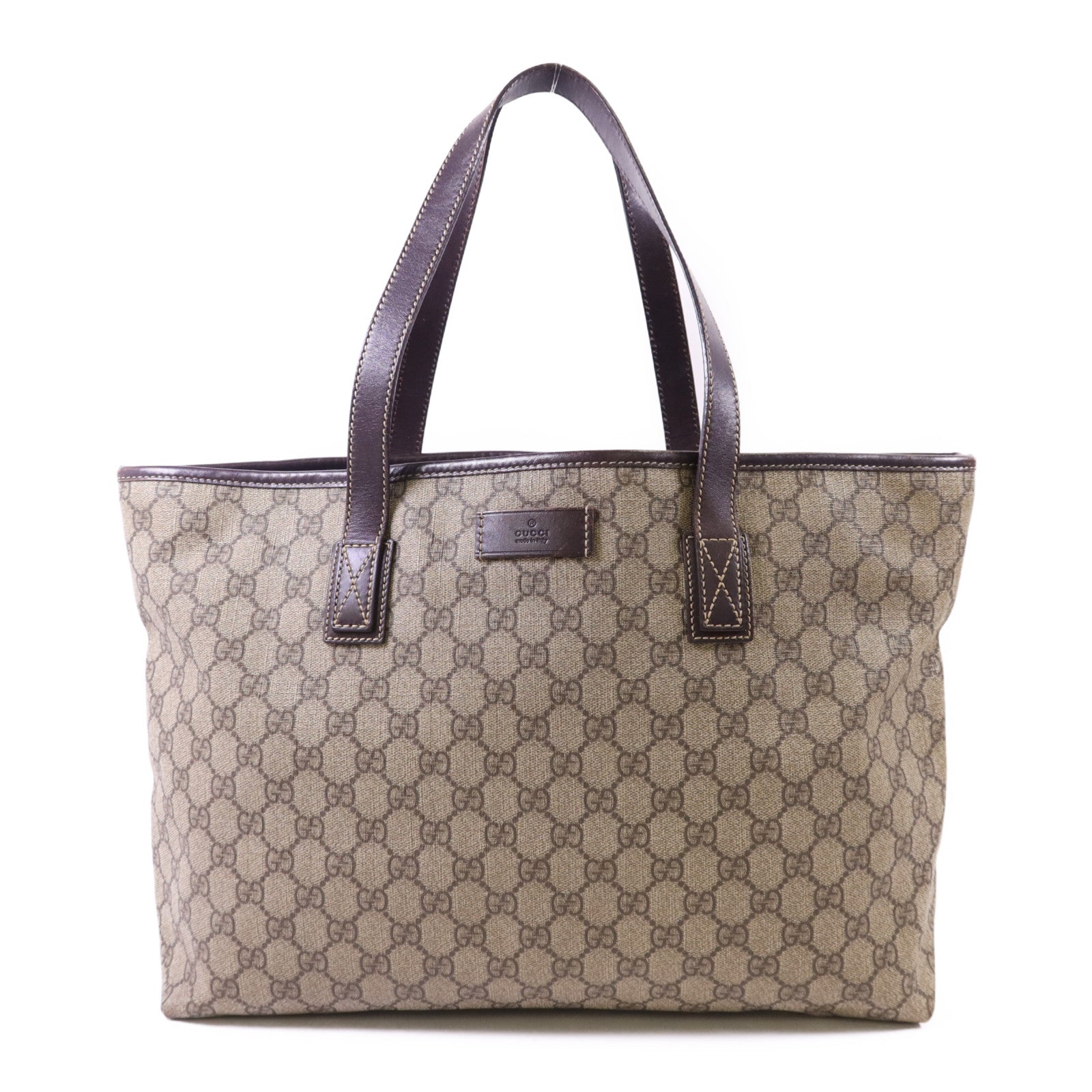 GUCCI 帆布Tote Bag銀扣手挽袋