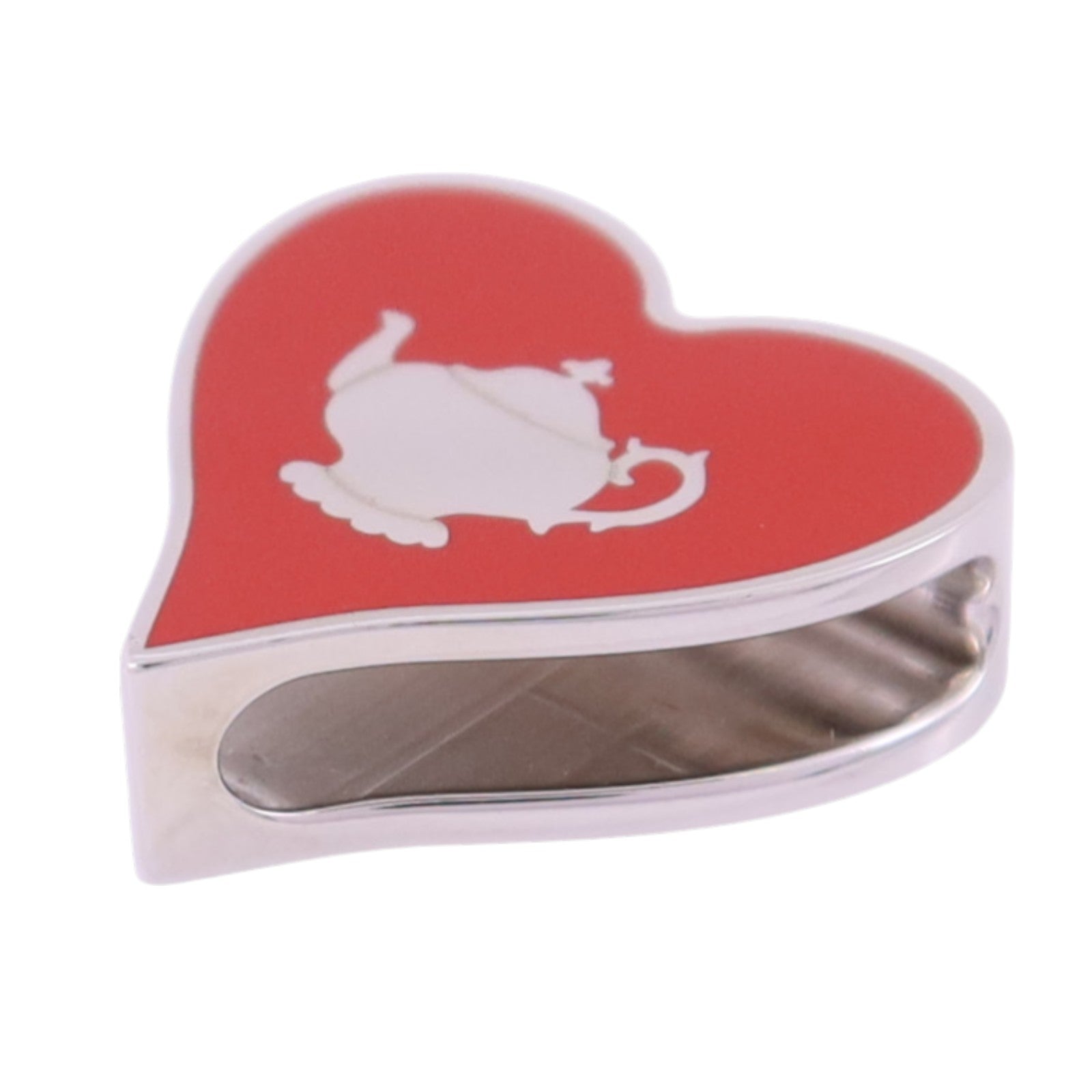 HERMES 金屬/琺瑯Tea Time Twilly Ring絲巾扣