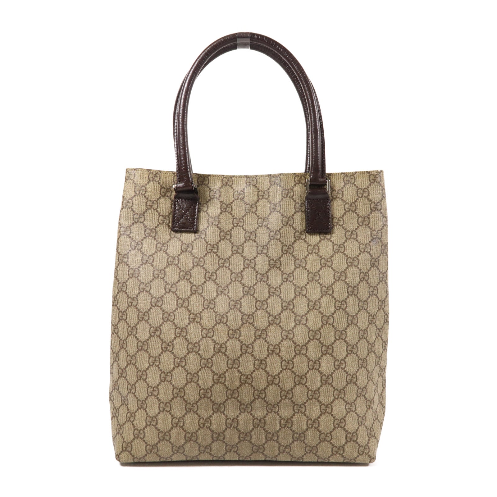 GUCCI 塗層帆布Shoulder Bag銀扣肩背袋