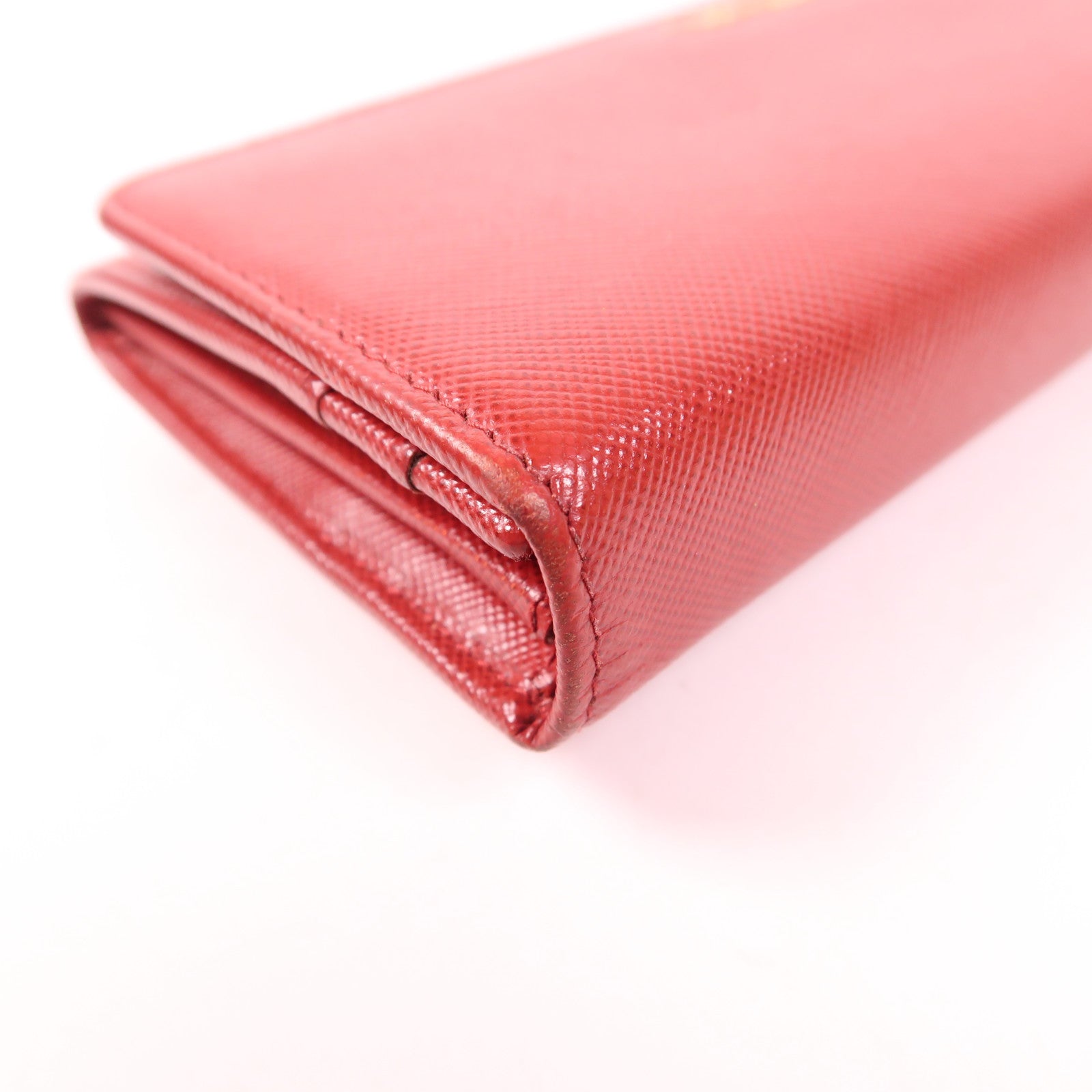 PRADA Saffiano皮革Long Wallet金扣長錢包