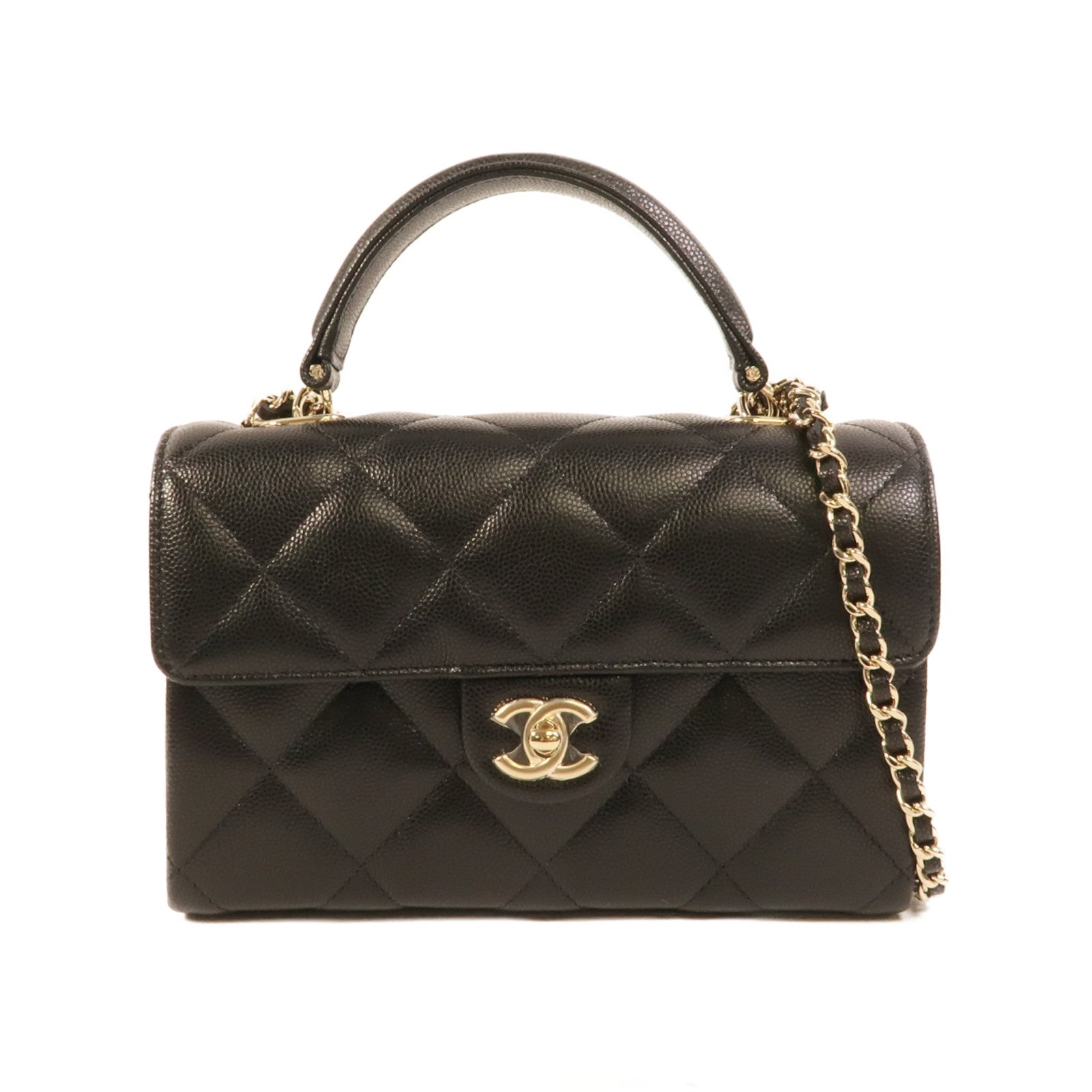 CHANEL 牛皮皮革Mini Flap肩背袋