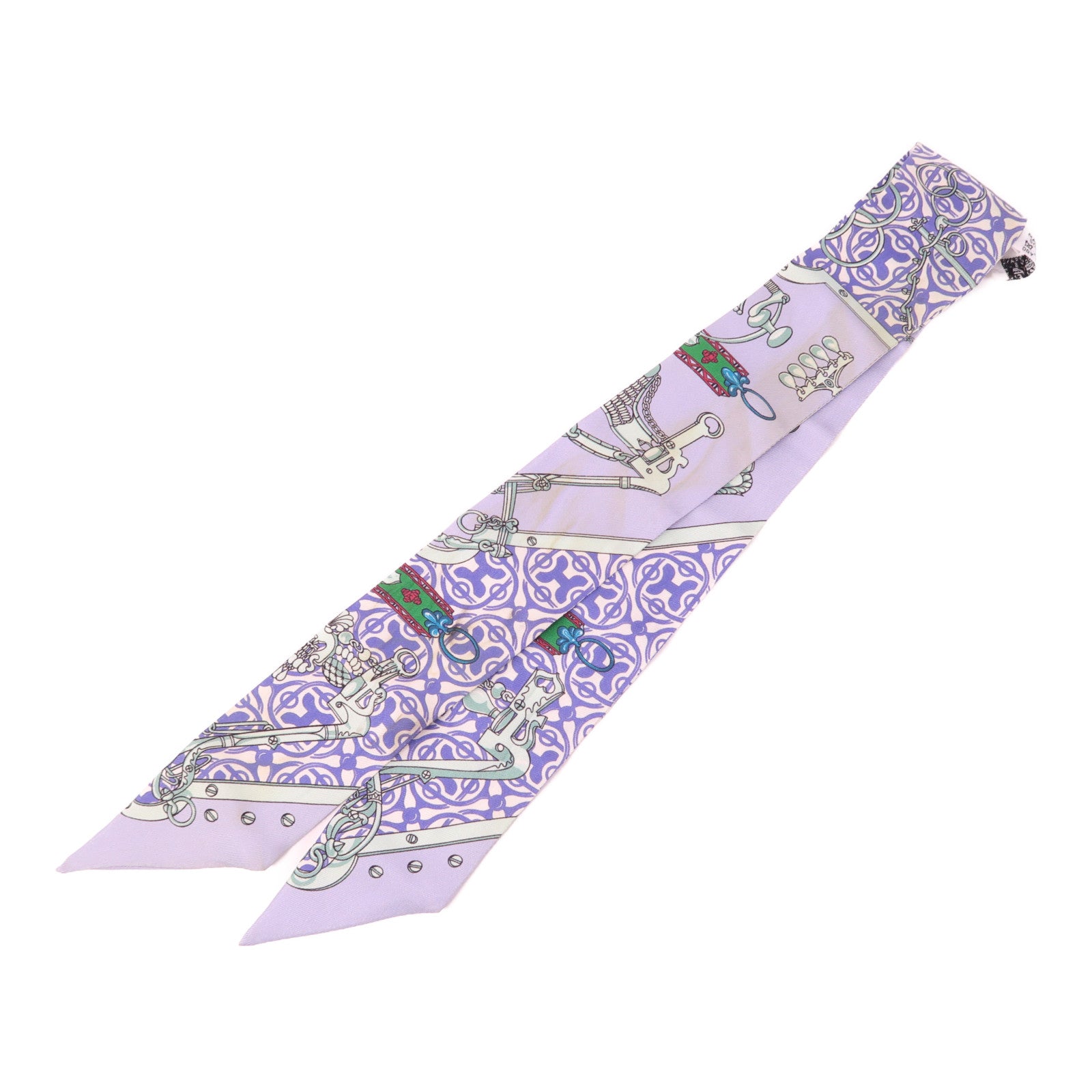 HERMES 絲質Twilly絲巾