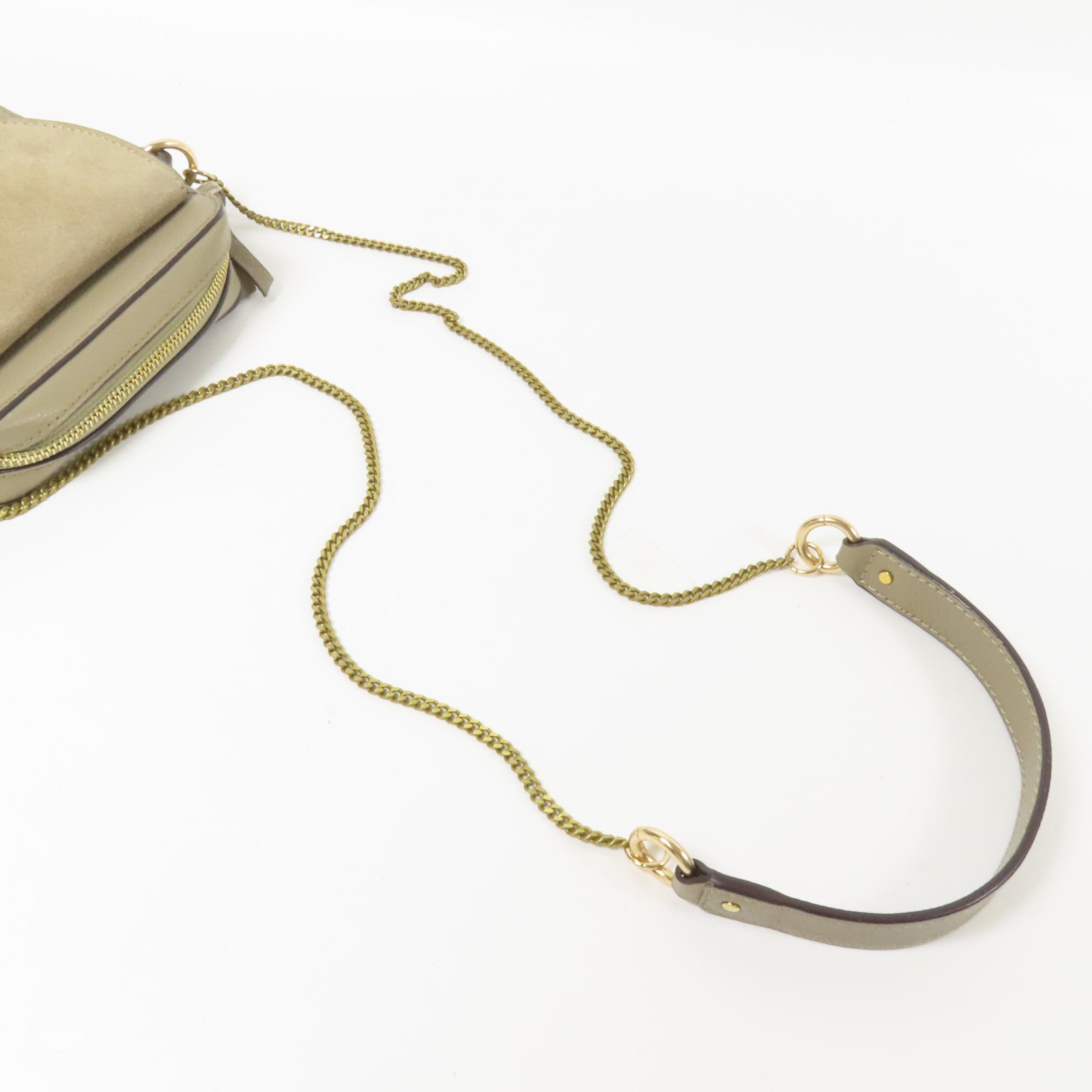 SEE BY CHLOE 皮革/麂皮皮革Joan Camera Bag金扣肩背袋