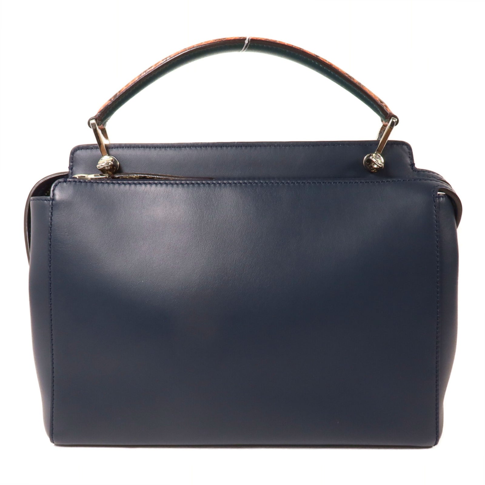 FENDI 牛皮皮革/蛇皮皮革Dotcom手挽袋