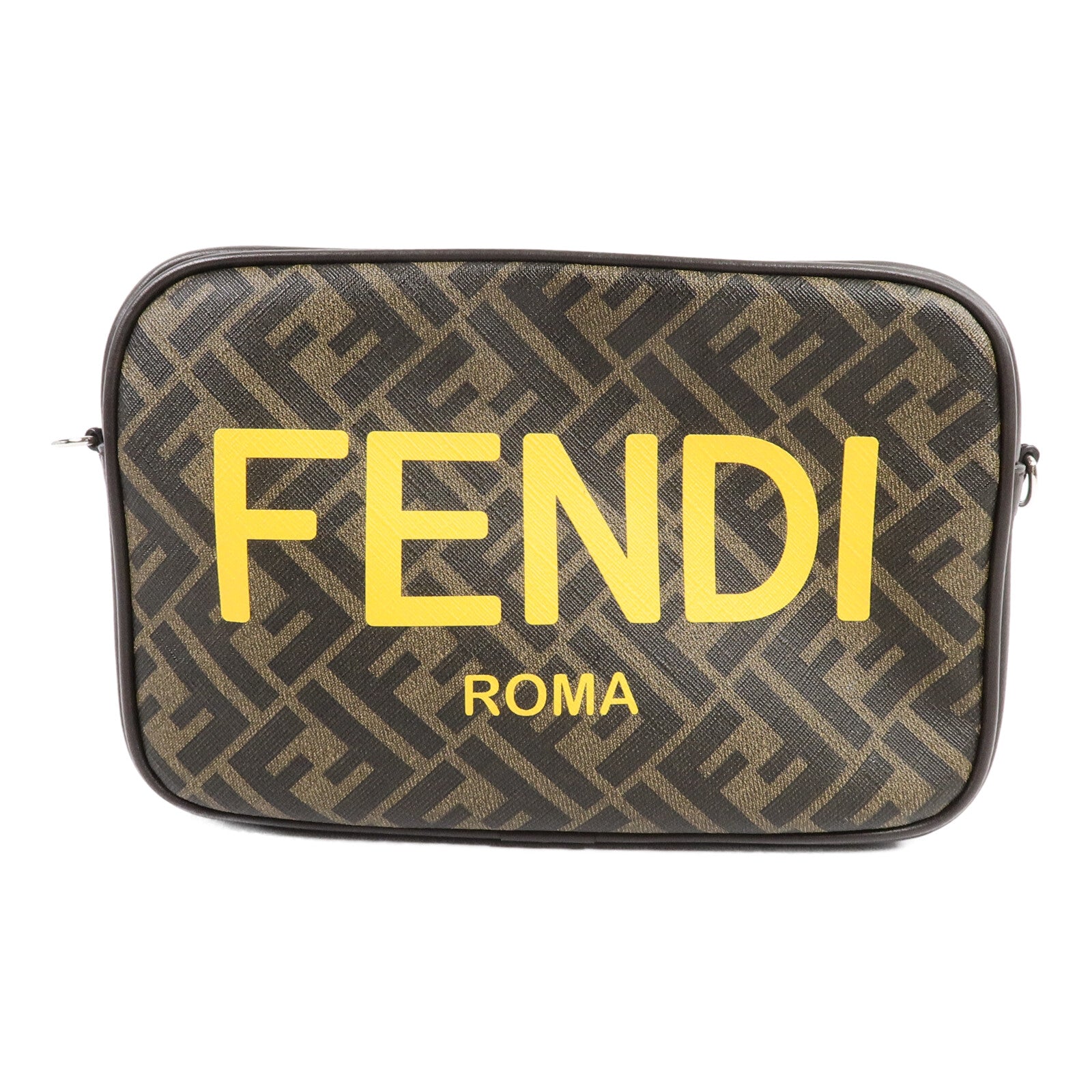 FENDI 塗層帆布Digonal Camera Case肩背袋