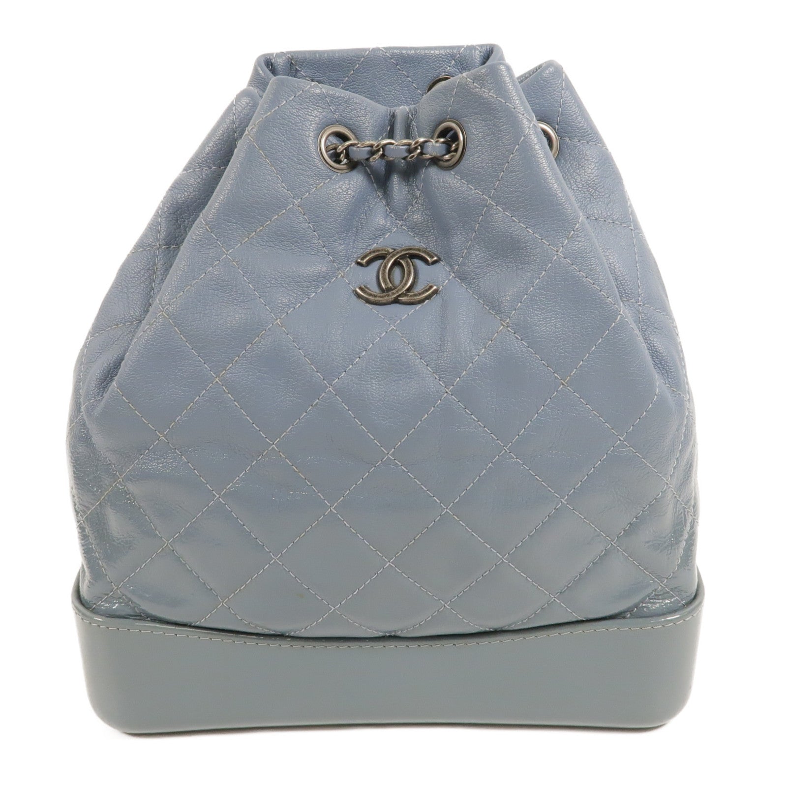 CHANEL 牛皮皮革Gabrielle BackPack鏈帶背包
